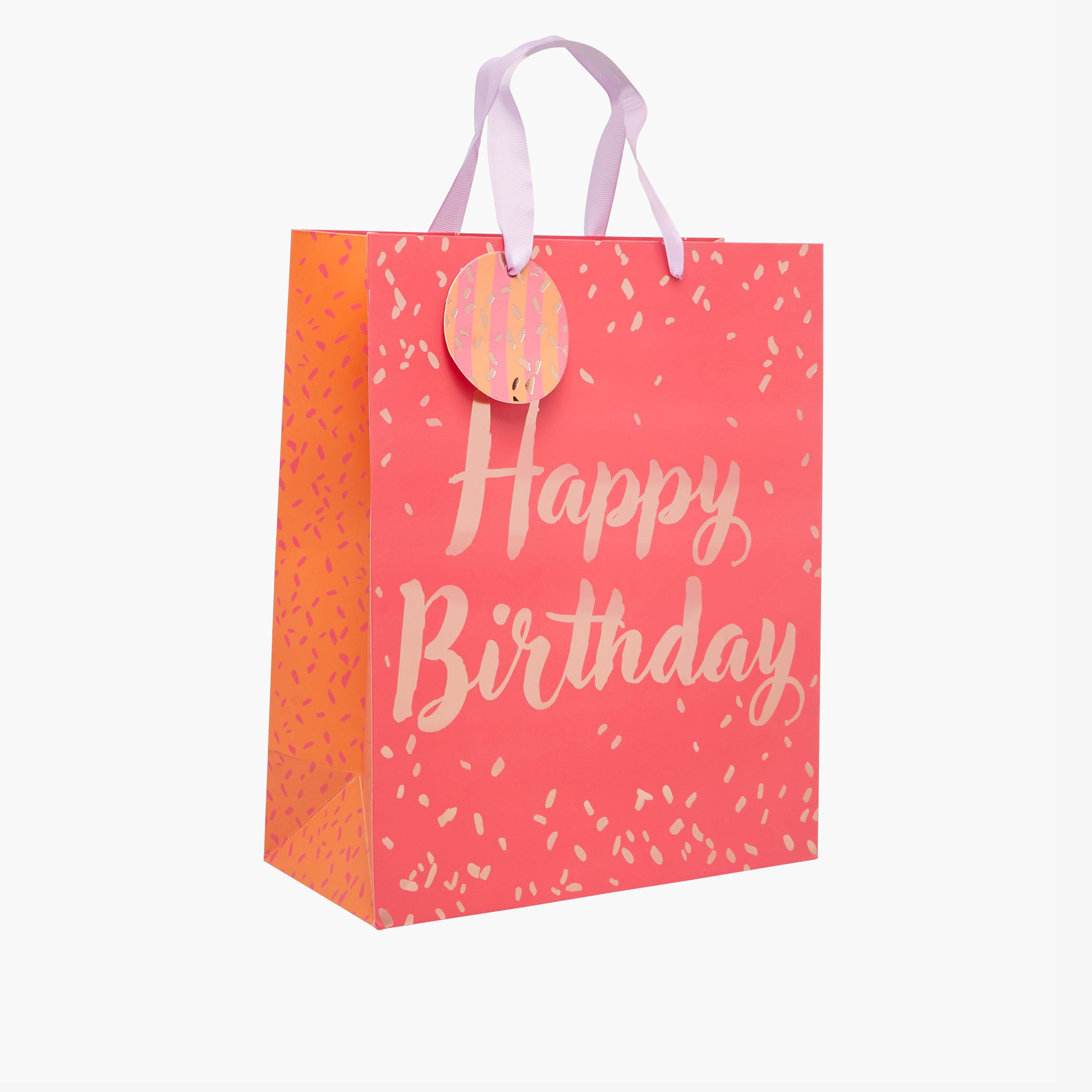 Happy Birthday Print Paper Gift Bag with Tag -  31x12x42 cms-household-giftingaccessories-giftings-image-2