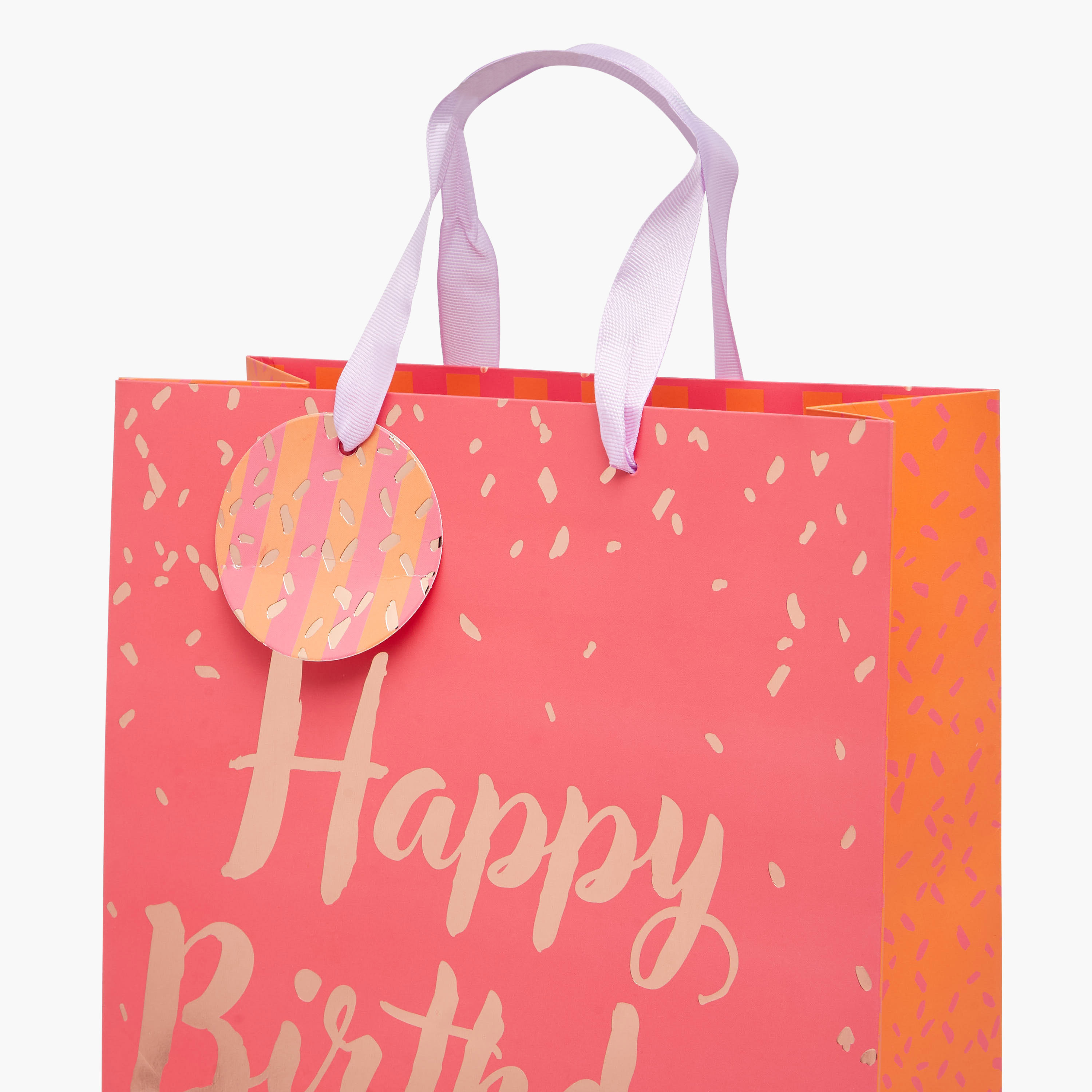 Happy Birthday Print Paper Gift Bag with Tag -  31x12x42 cms-household-giftingaccessories-giftings-image-3