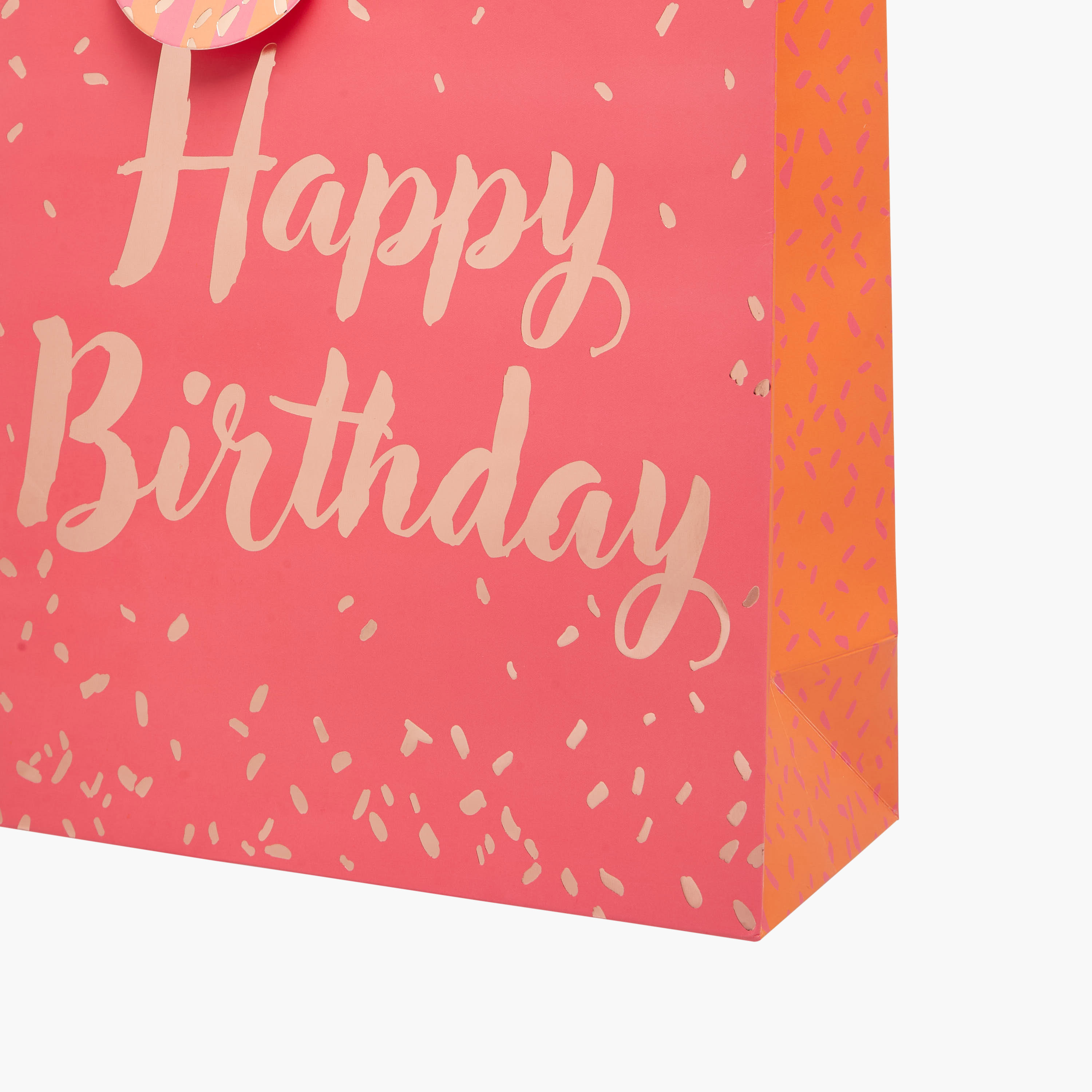 Happy Birthday Print Paper Gift Bag with Tag -  31x12x42 cms-household-giftingaccessories-giftings-image-4