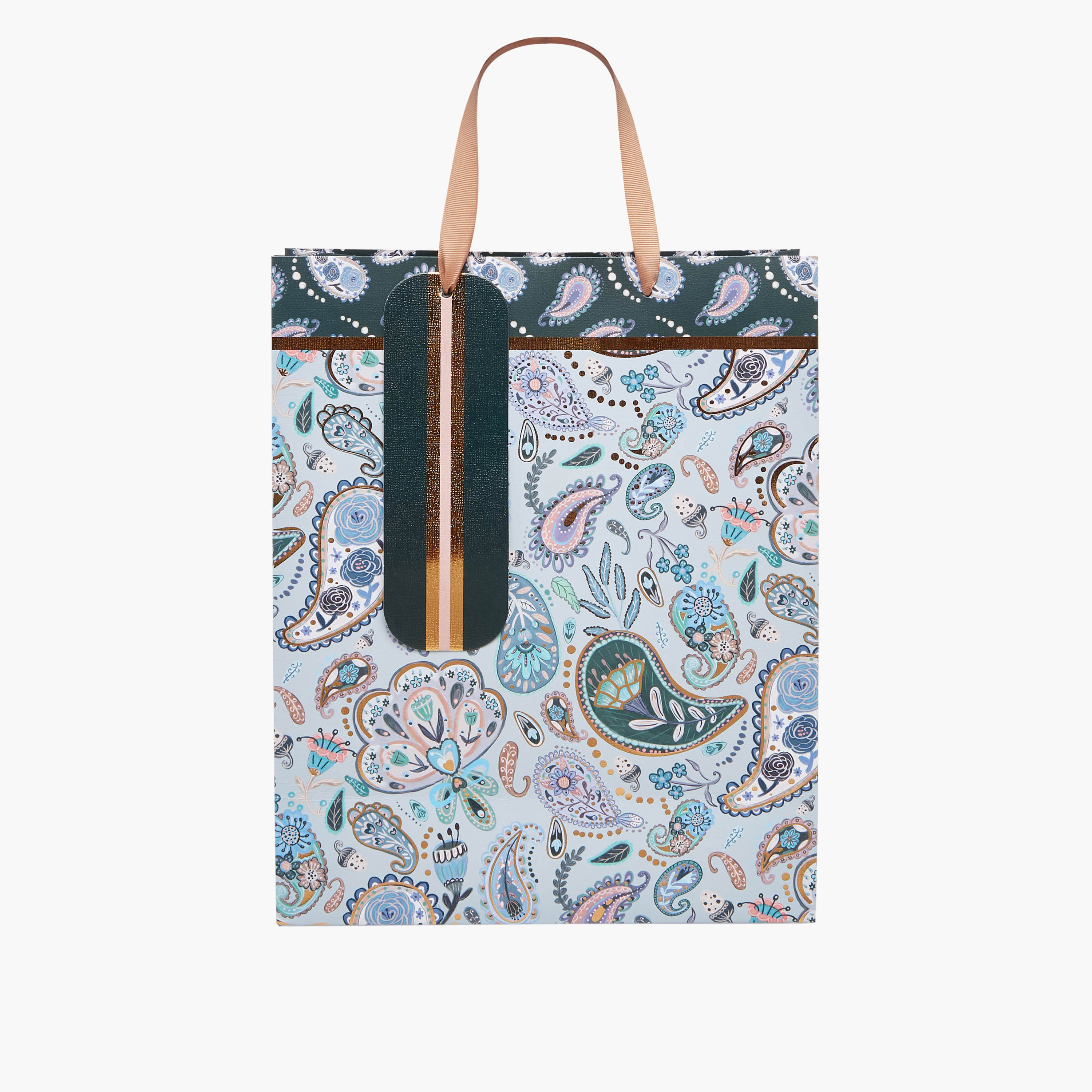 شنطة هدايا بطبعات بيزلي مزوّدة بمقبض-household-giftingaccessories-giftings-image-1