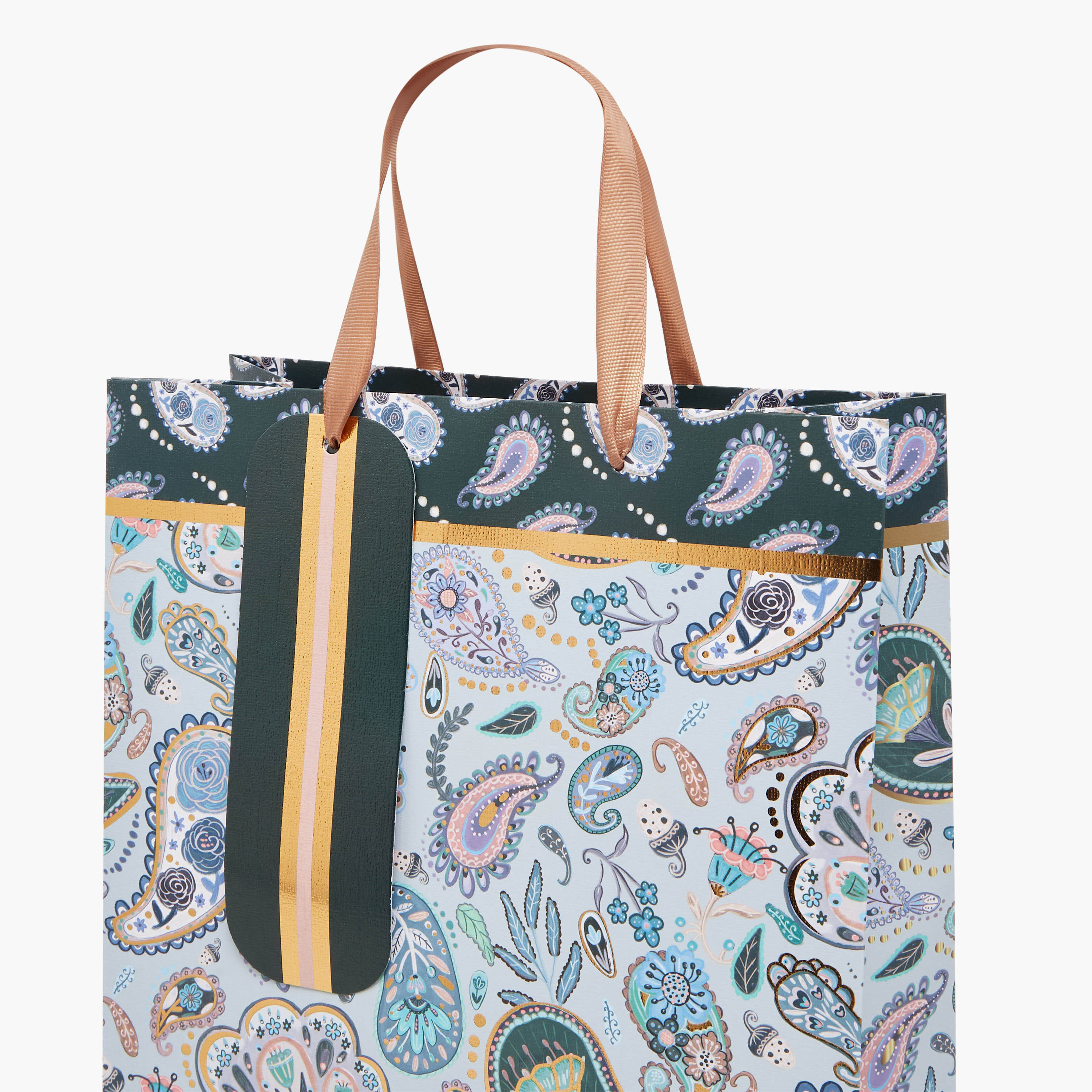 شنطة هدايا بطبعات بيزلي مزوّدة بمقبض-household-giftingaccessories-giftings-image-3