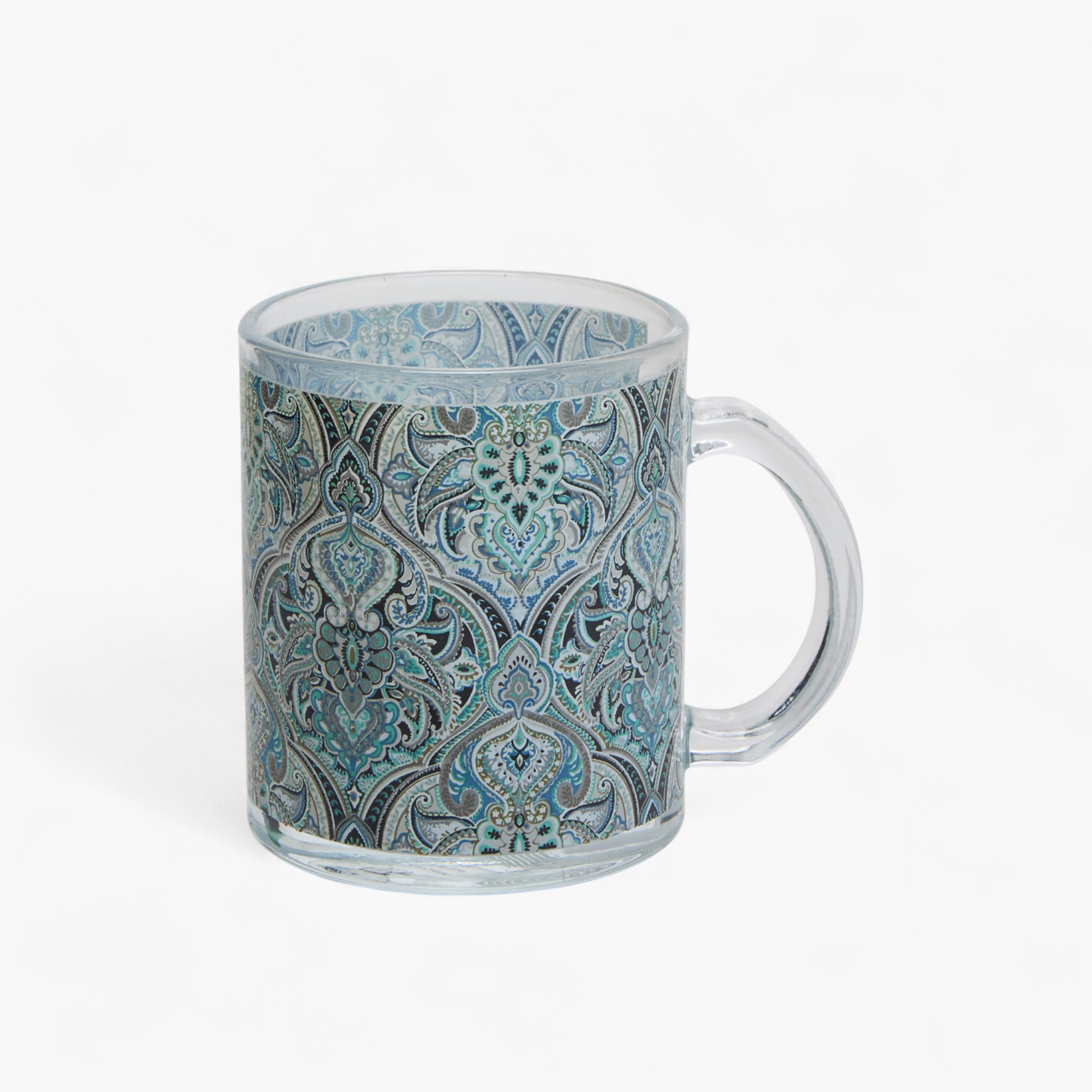 Layali Printed Glass Mug with Handle - 310 ml-household-dining-teaandcoffee-mugsandcups-image-1