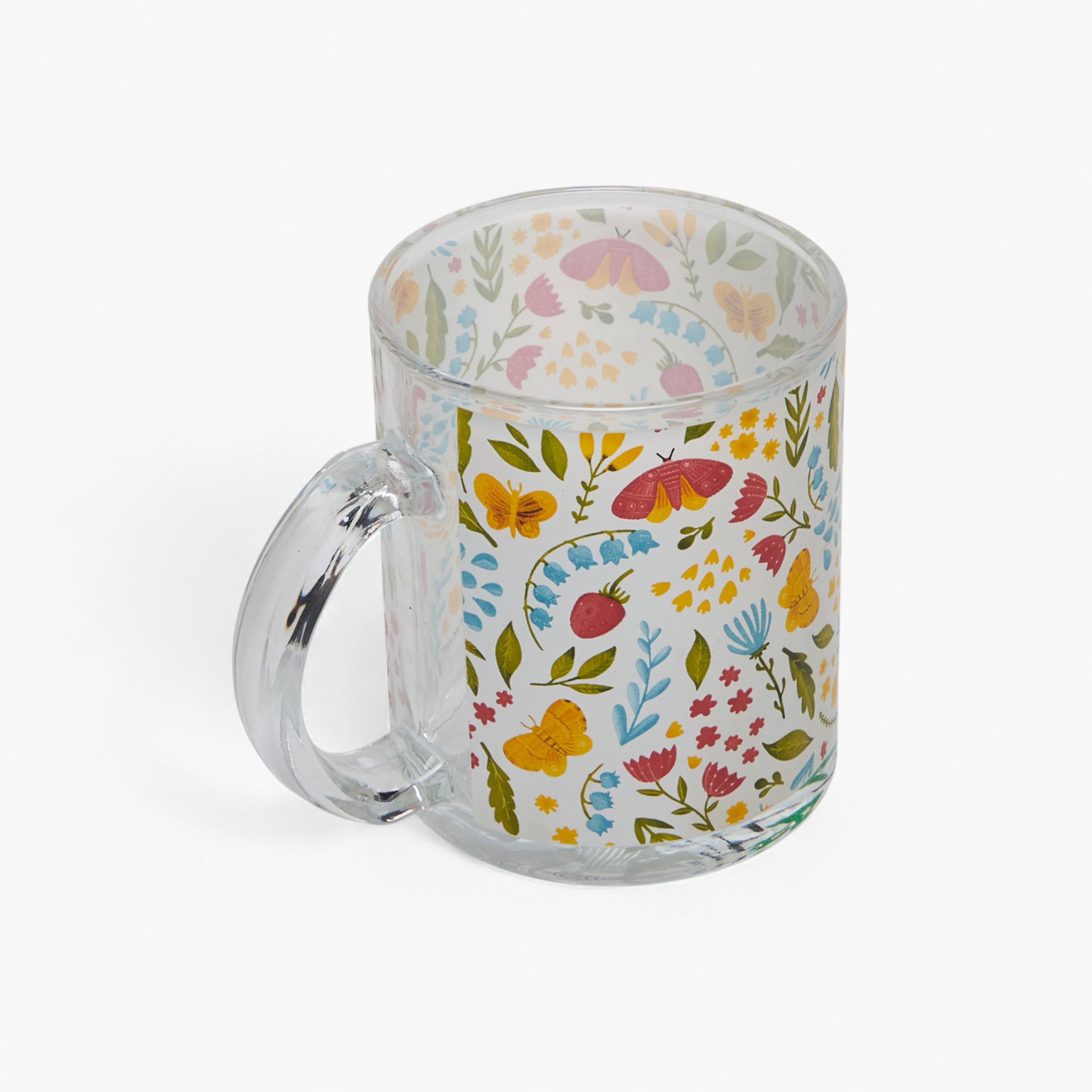Floral Print Glass Mug with Handle - 310 ml-household-dining-teaandcoffee-mugsandcups-image-4