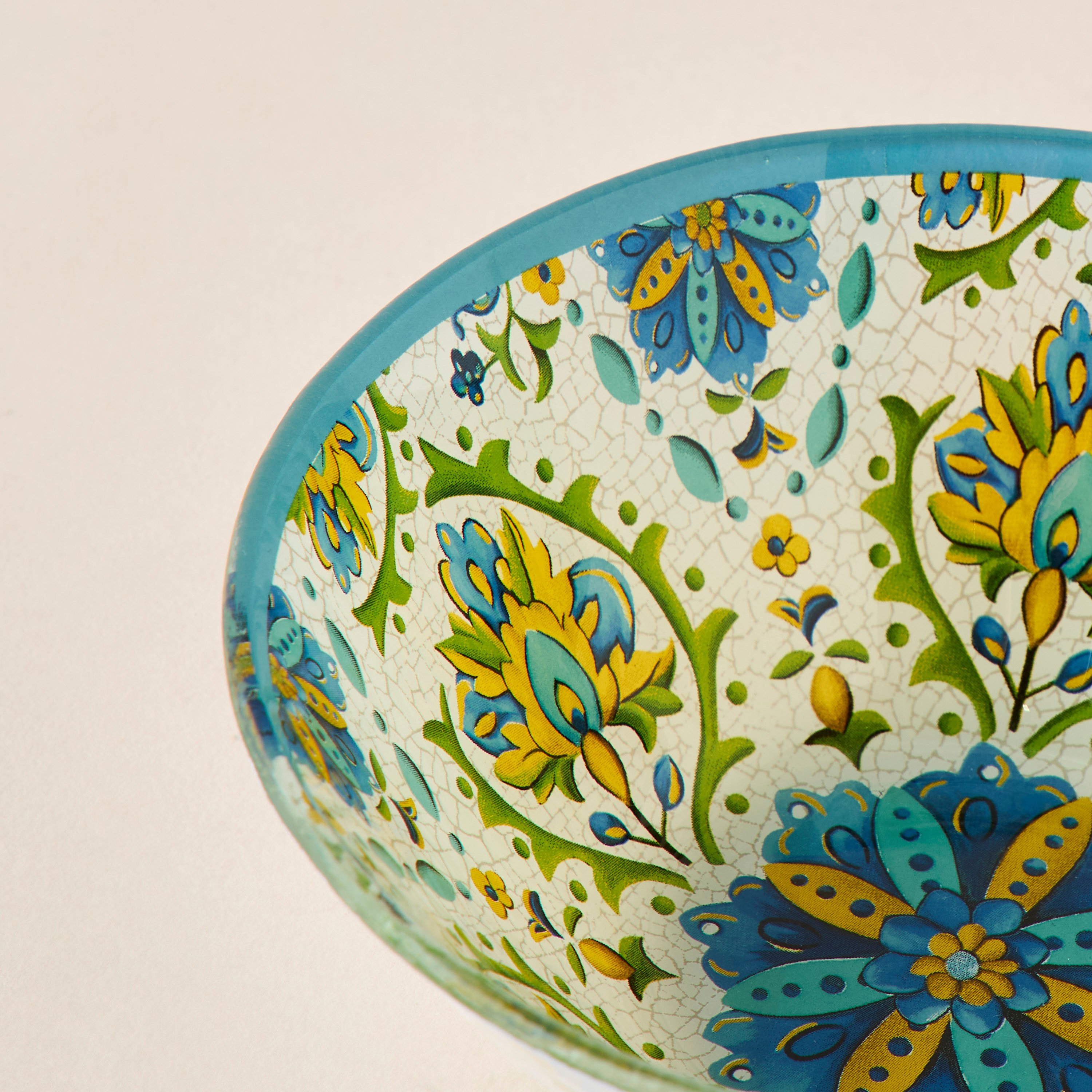 Lumira Printed Glass Serving Bowl - 15 cms-household-dining-dinnerware-bowls-image-3