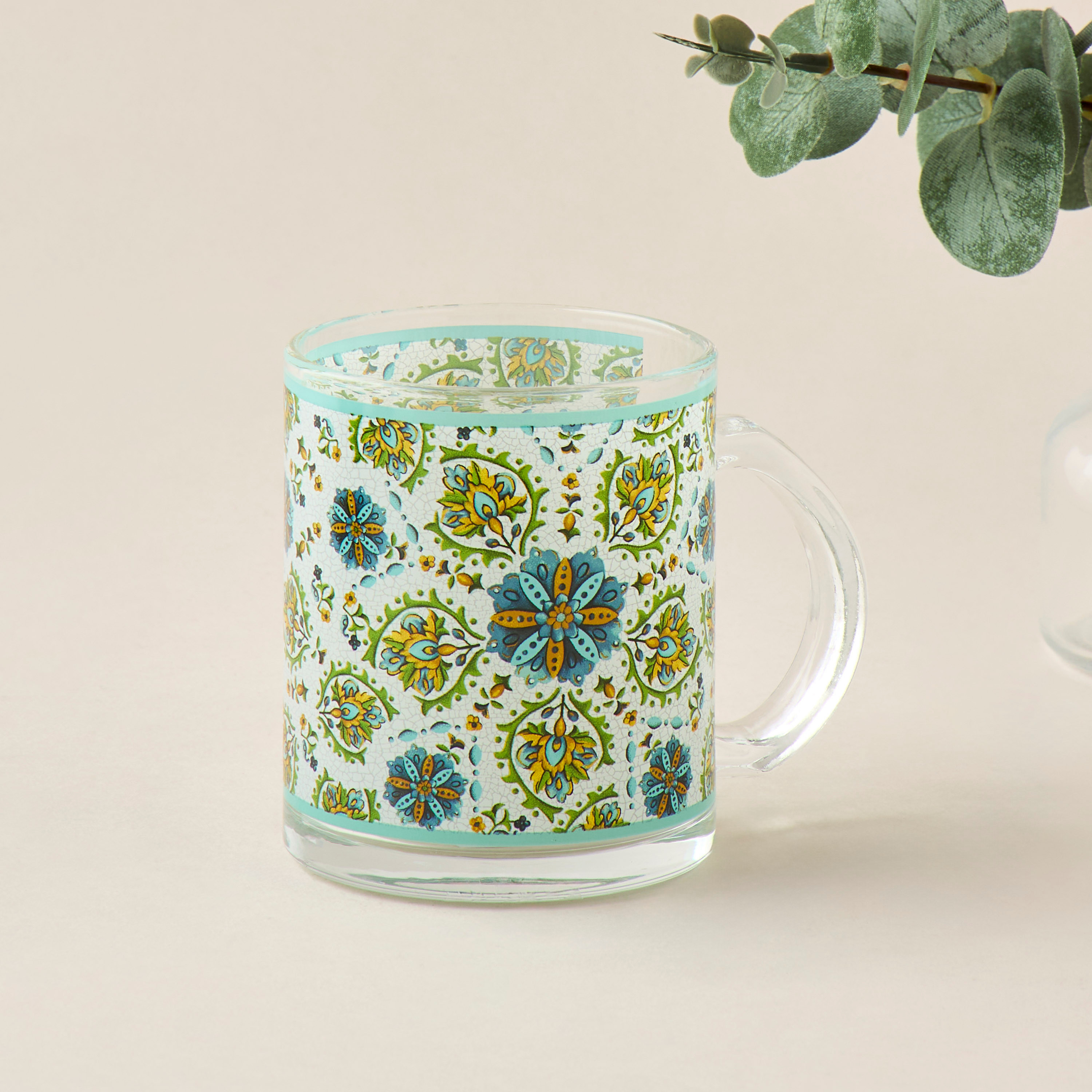 Lumira Printed Glass Mug - 310 ml-household-dining-teaandcoffee-mugsandcups-image-1