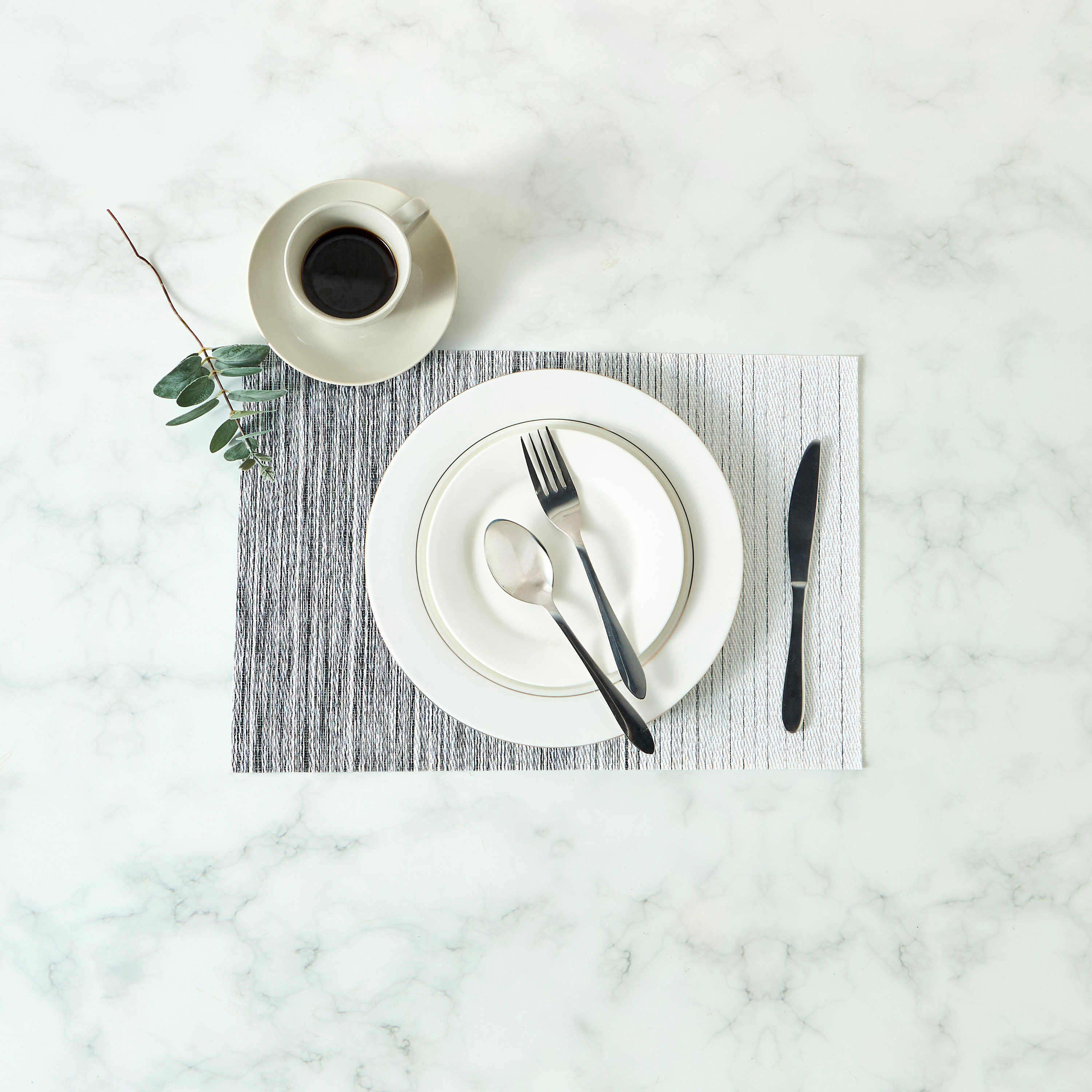 Ombre Textured 4-Piece Placemat Set-household-dining-tablelinen-placemats-image-2