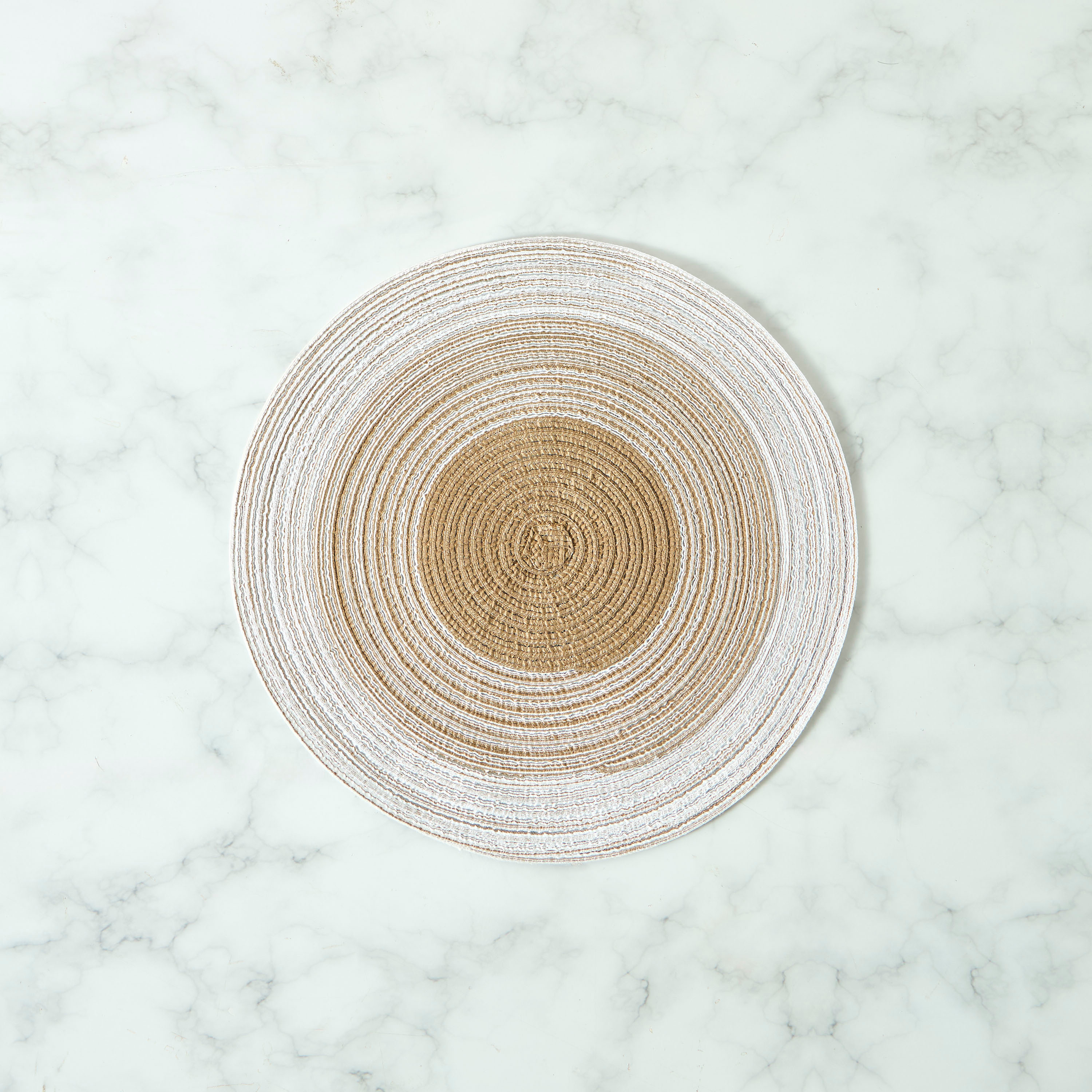 Spiral Textured 4-Piece Round Placemat Set - 38 cms-household-dining-tablelinen-placemats-image-3