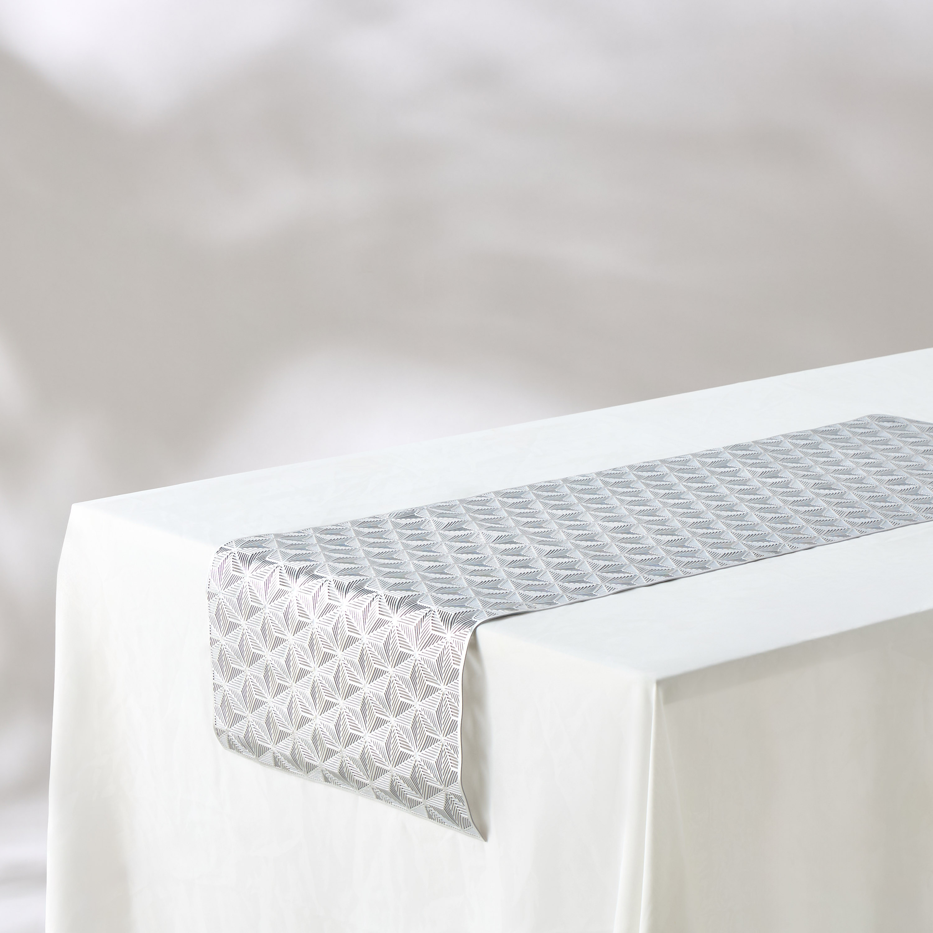 Elan Geometric Print Table Runner - 92x33 cms-household-dining-tablelinen-runnersandtablecovers-image-2