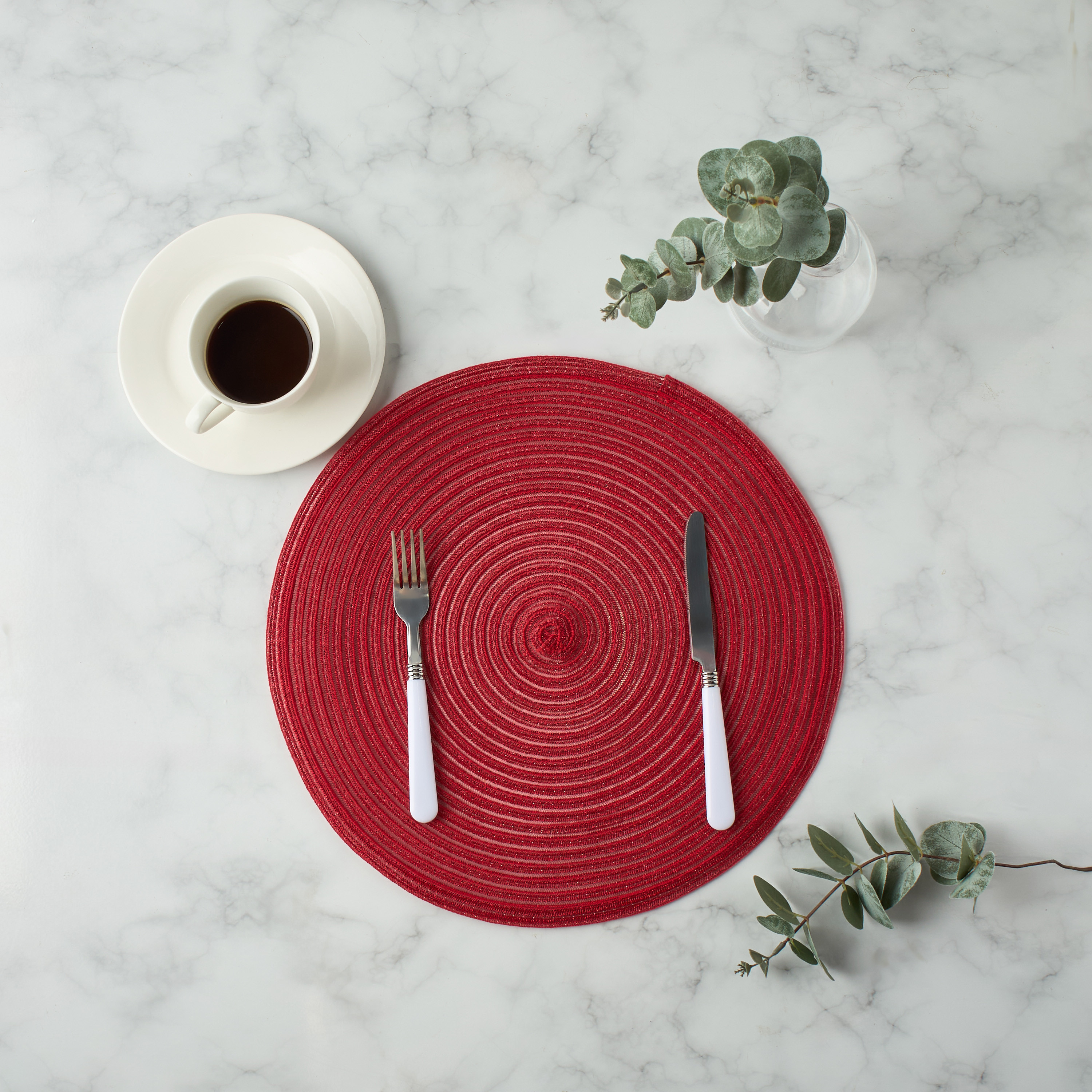 Spiral 4-Piece Placemat Set - 38 cms-household-dining-tablelinen-placemats-image-2