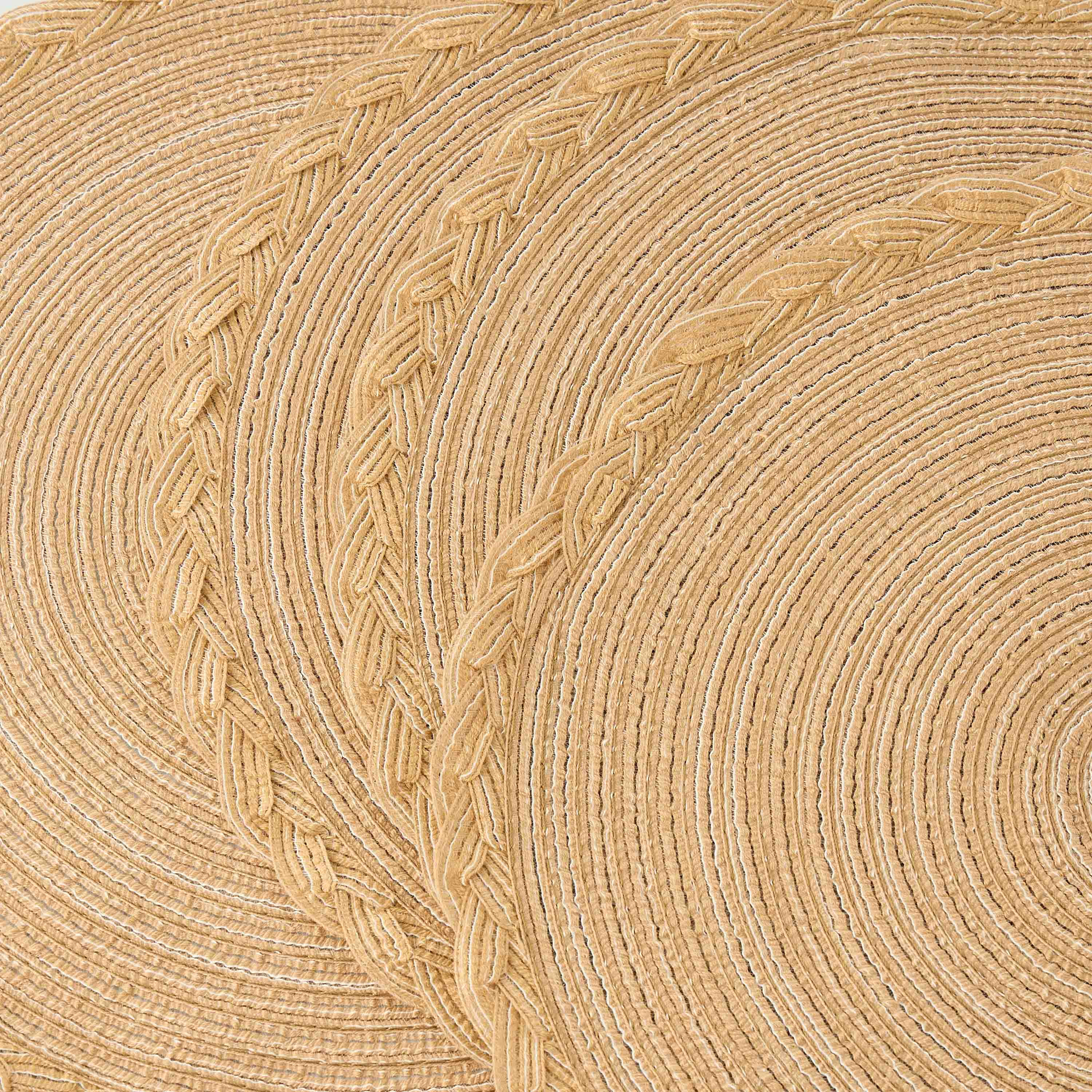 Braided 4-Piece Round Placemat Set - 38 cms-household-dining-tablelinen-placemats-image-4