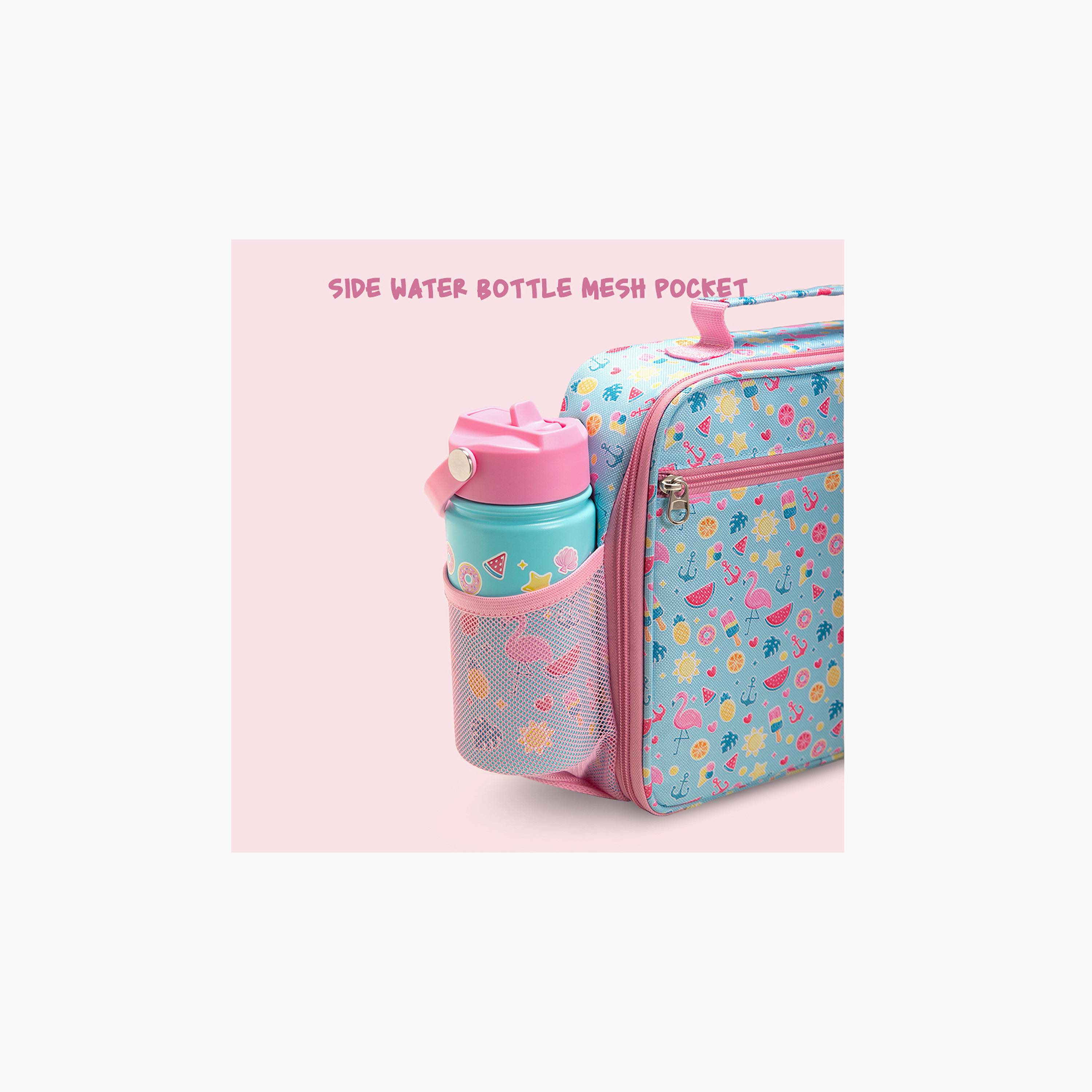 Eazy Kids Printed 5-Piece Lunch Bag and Water Bottle Set-school-lunchessentials-lunchboxes-image-6