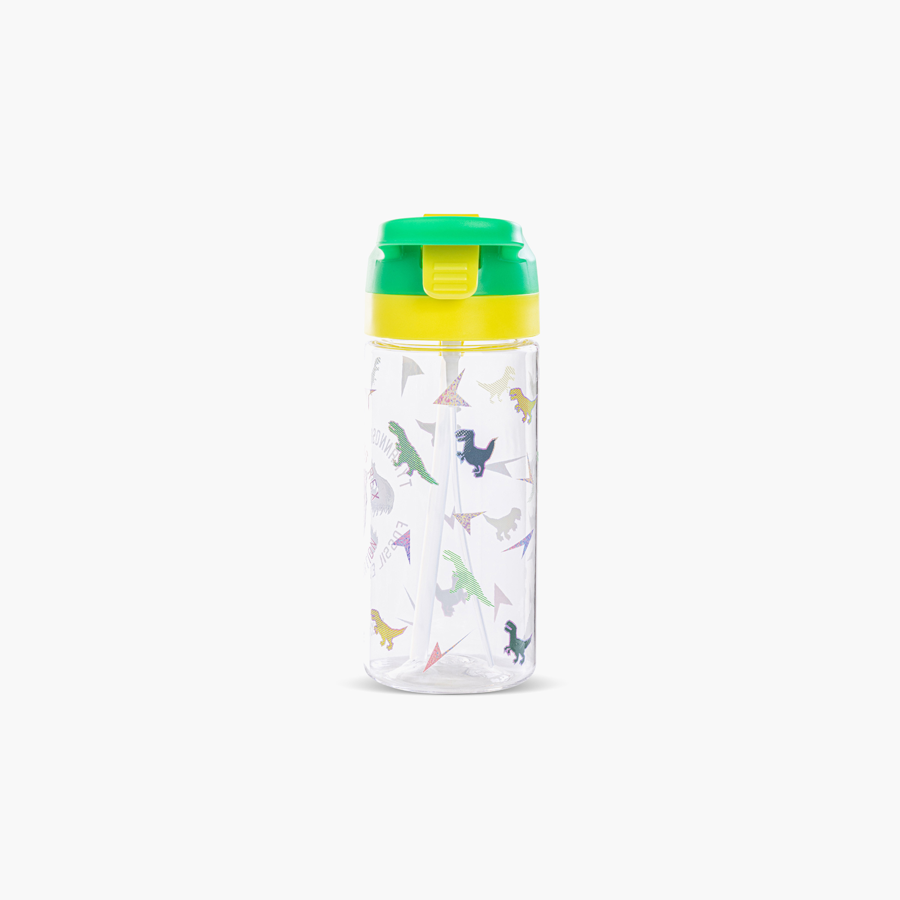 Eazy Kids Dinosaur Print Sipper Water Bottle with Spray Nozzle and Handle - 500 ml-school-waterbottles-image-1