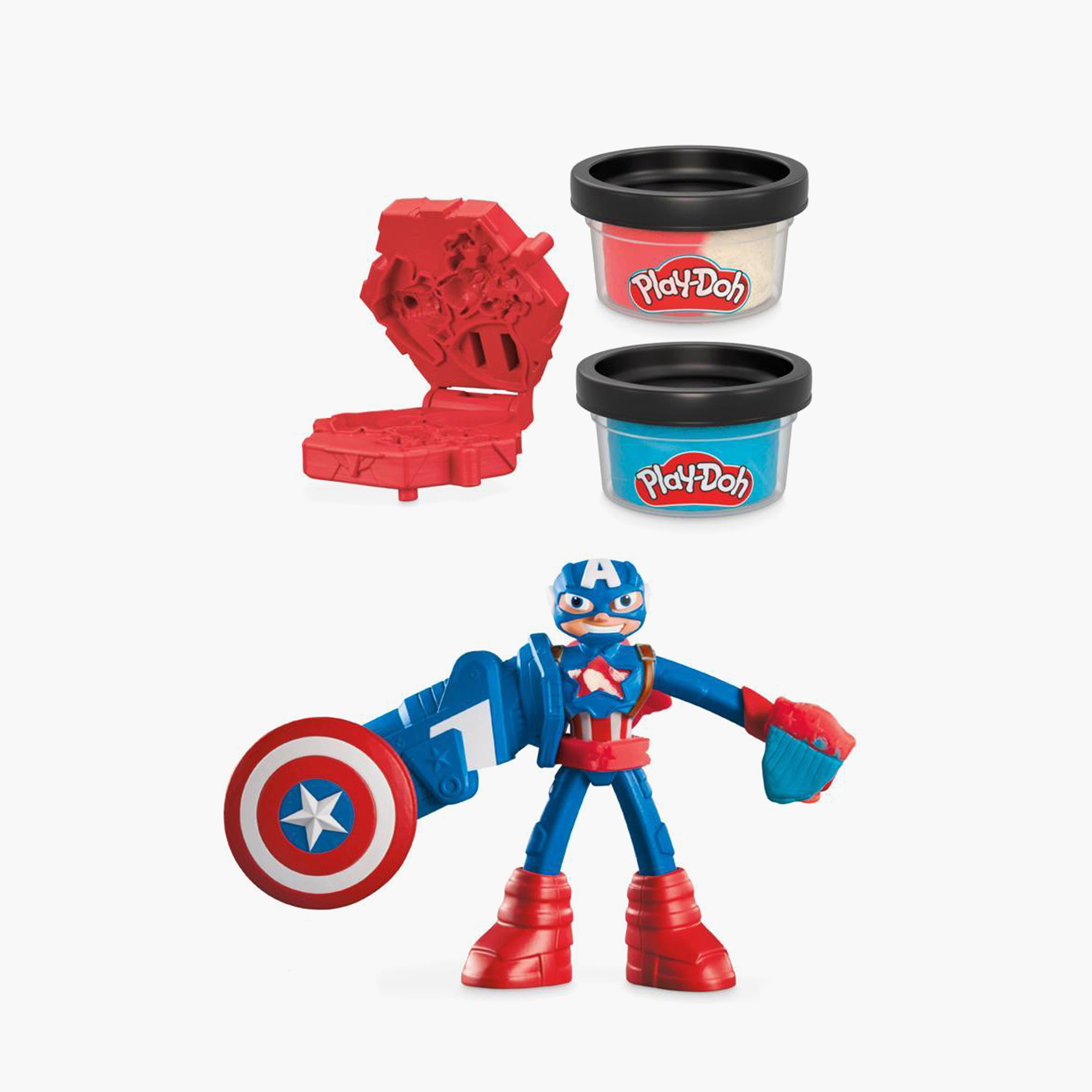 Play-Doh Captain America Figurine Playset-toys-educational-doughtoys-image-1