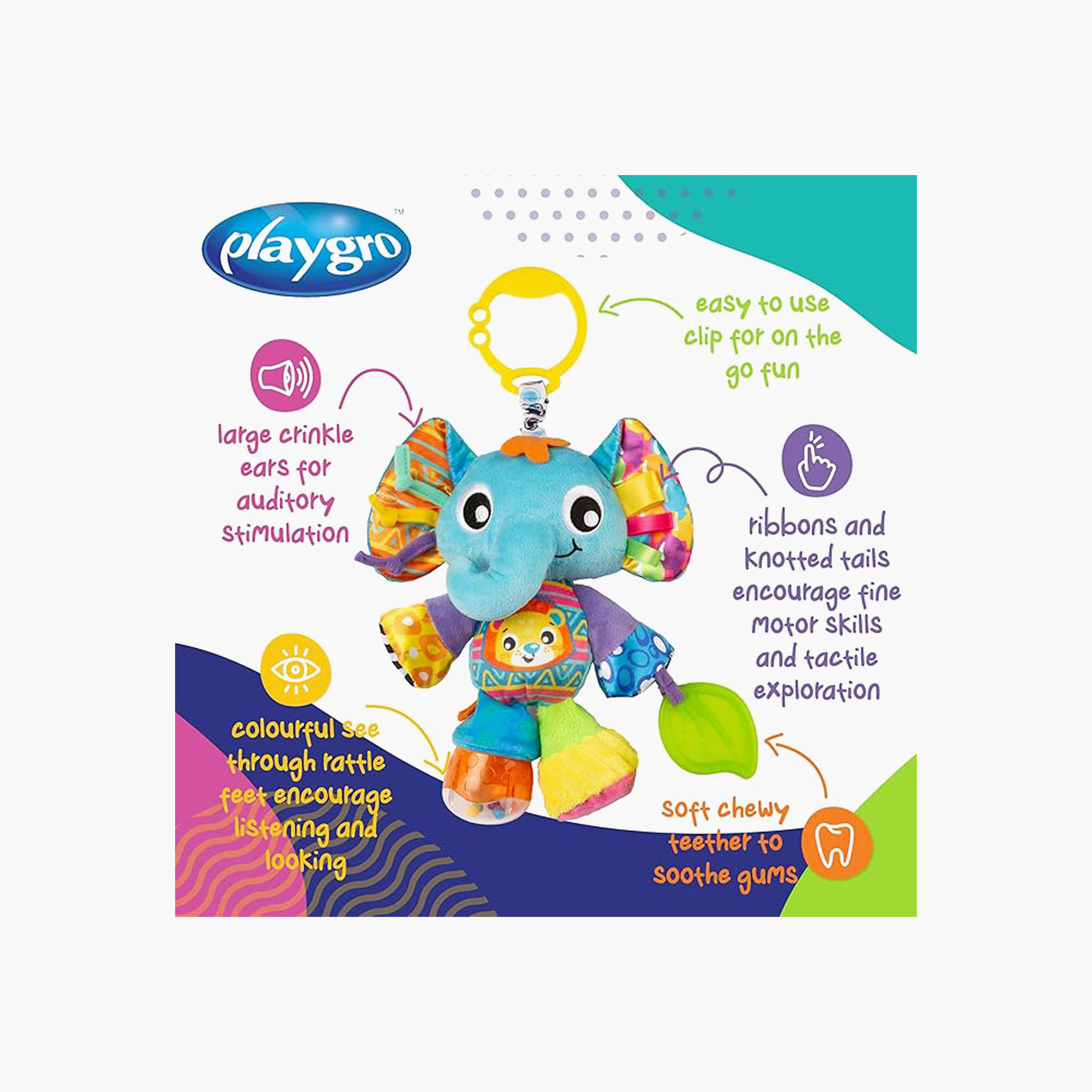 Playgro Activity Friend Elly Elephant-toys-babyandtoddlertoys-cribtoys-image-5