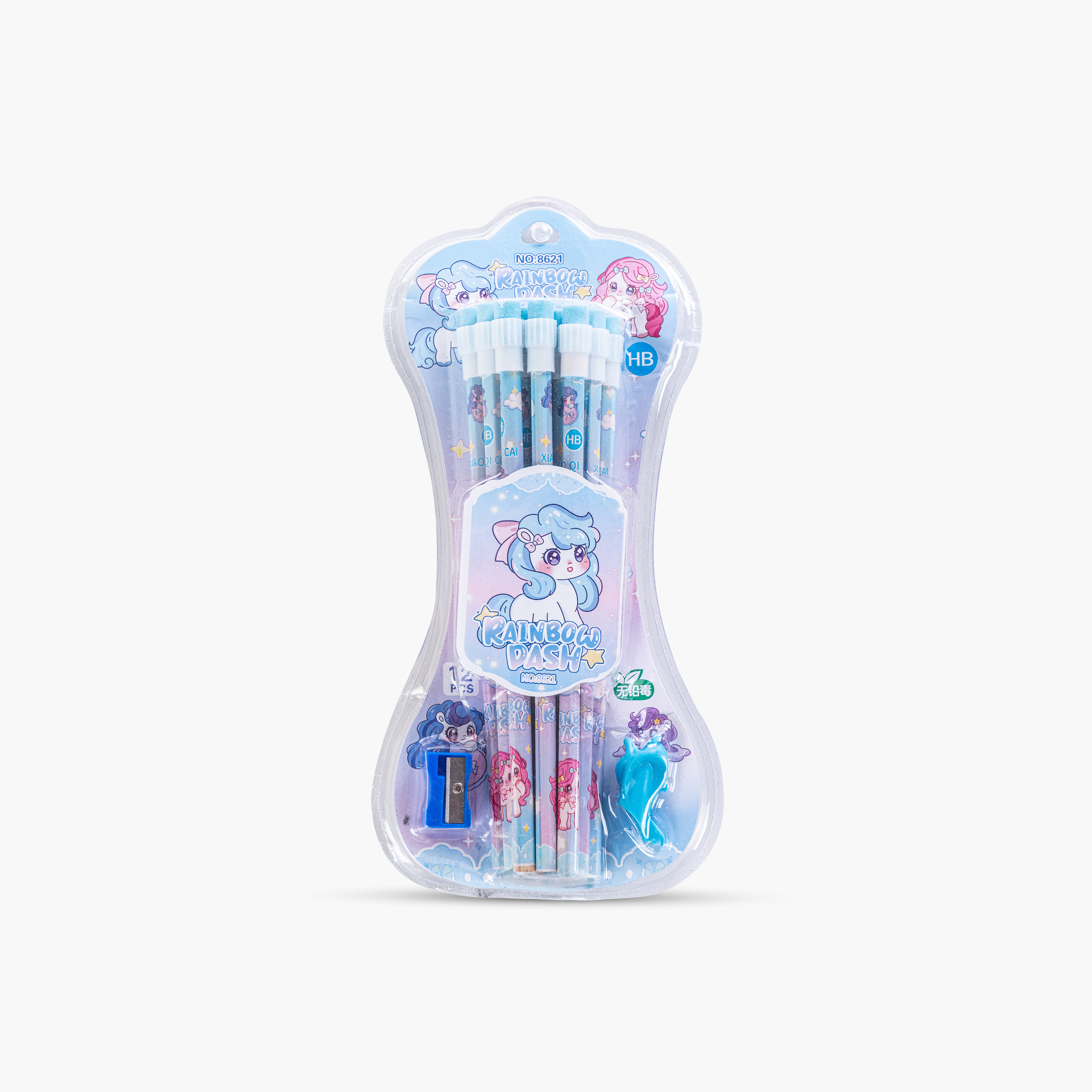 أقلام رصاص HB من إيزي كيدز، 12 قطعة مع ممحاة-school-stationery-pensandpencils-image-5