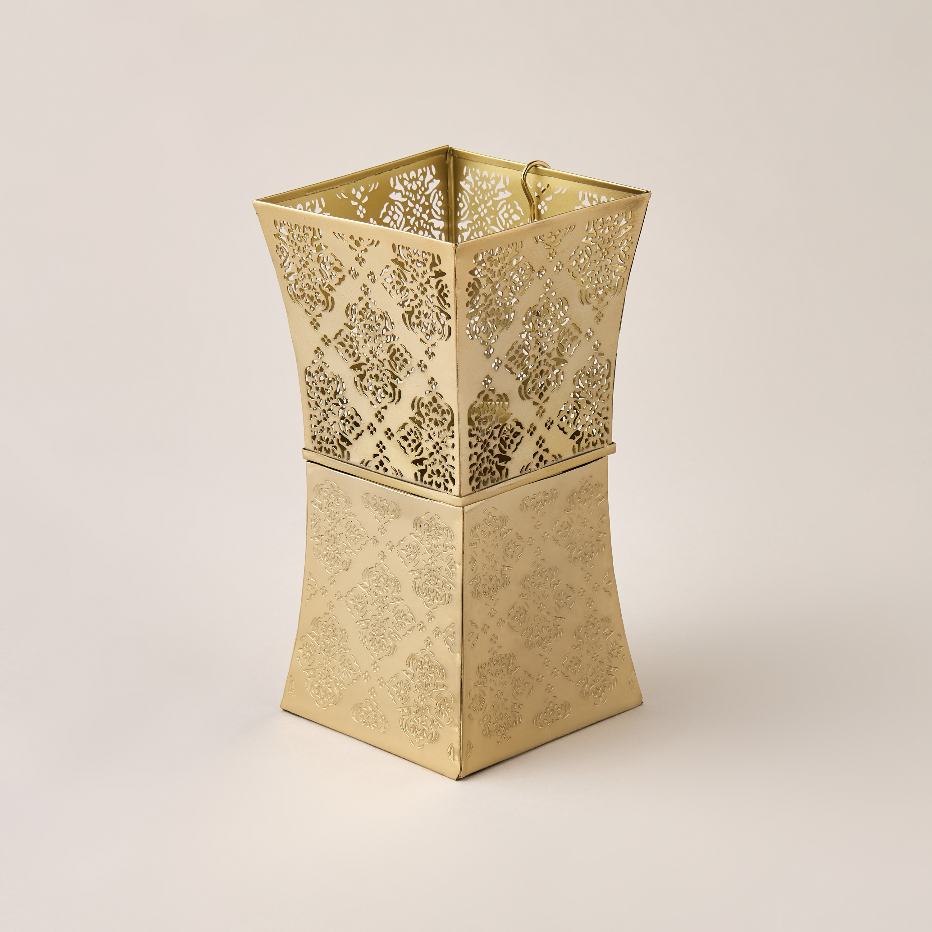 Arabic Design Metallic Incense Burner - 10x10x20 cm-household-homefragrance-burners-image-3