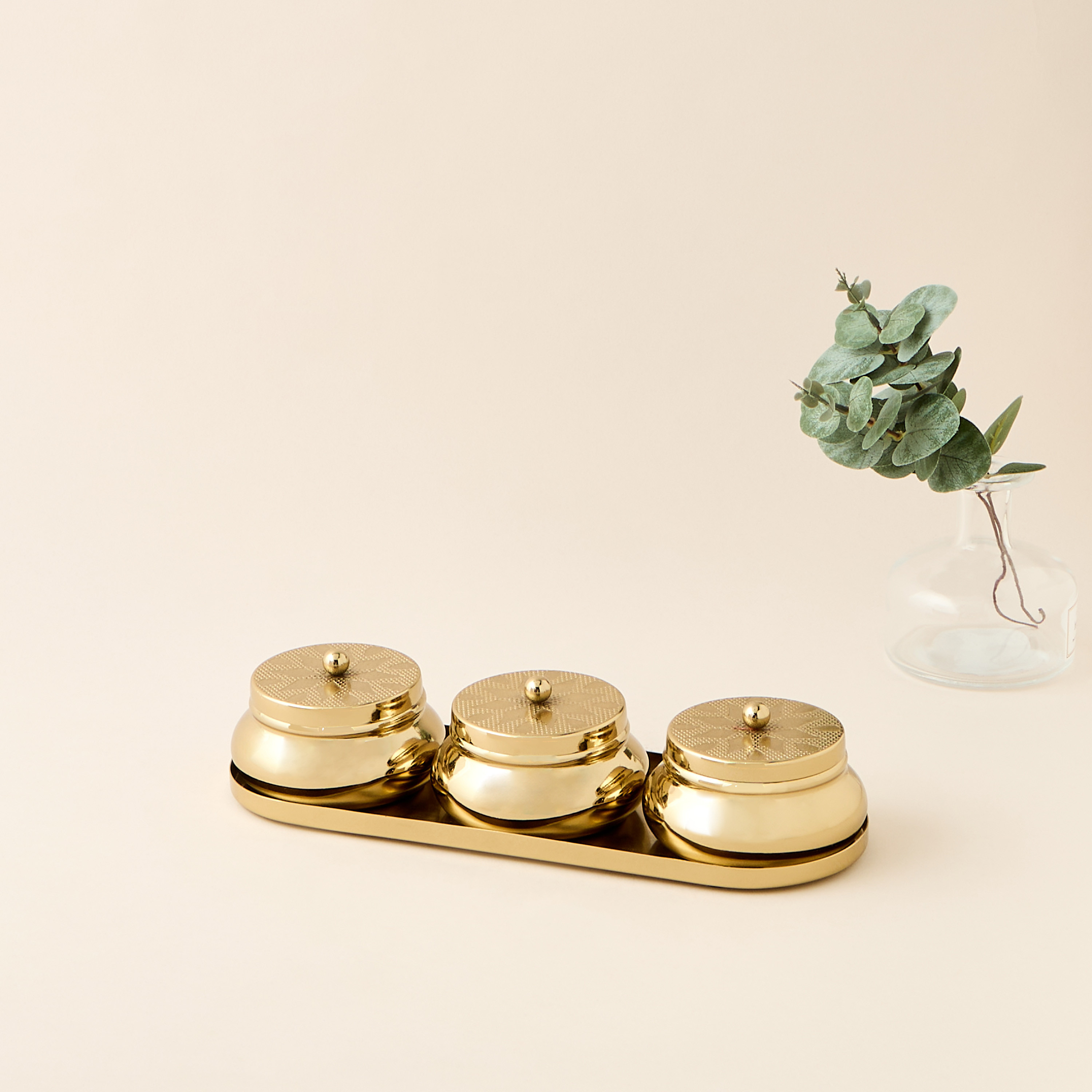 Embossed 4-Piece Bowl and Tray Set-household-dining-dinnerware-bowls-image-1