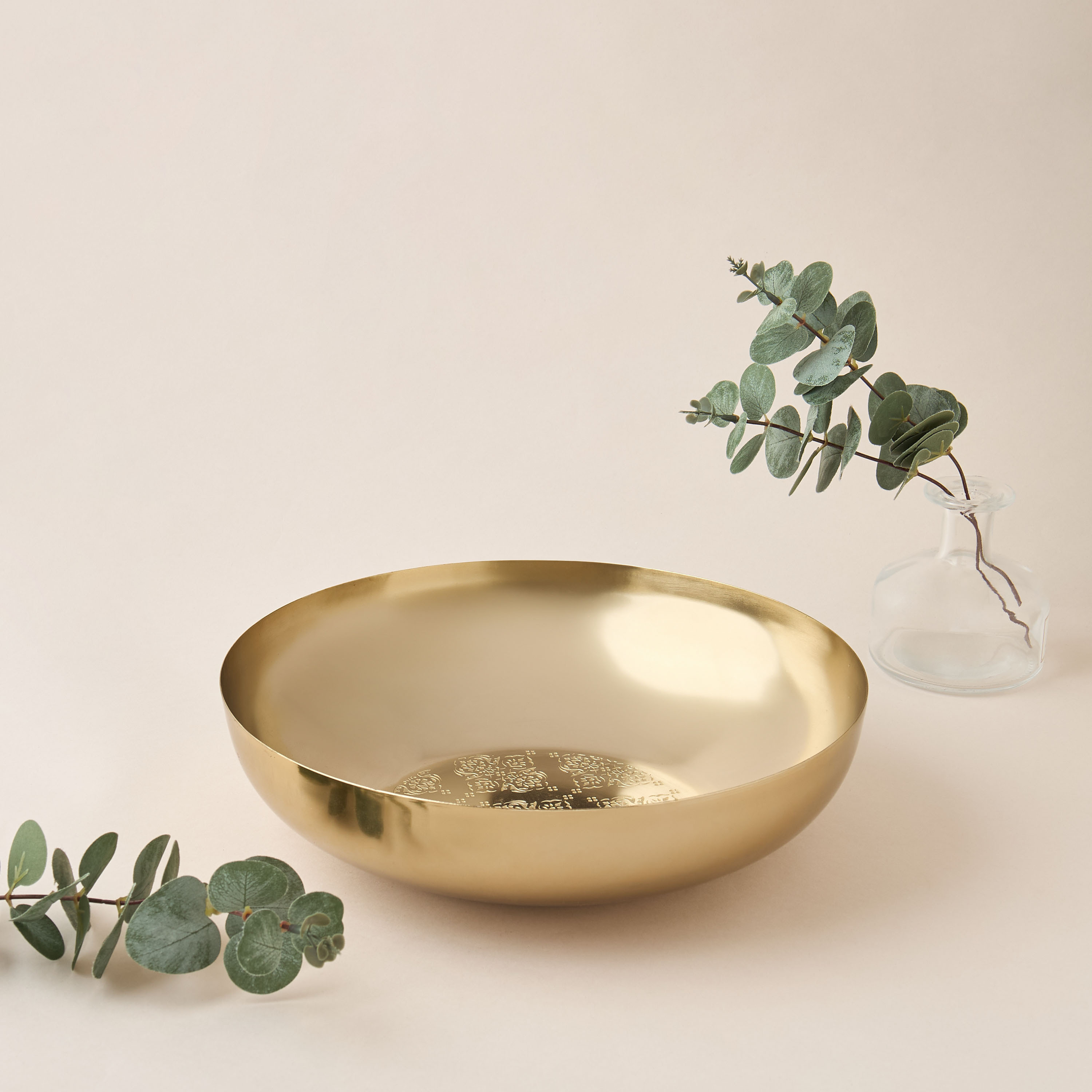 Embossed Metal Bowl-household-decor-vasesandbowls-image-2