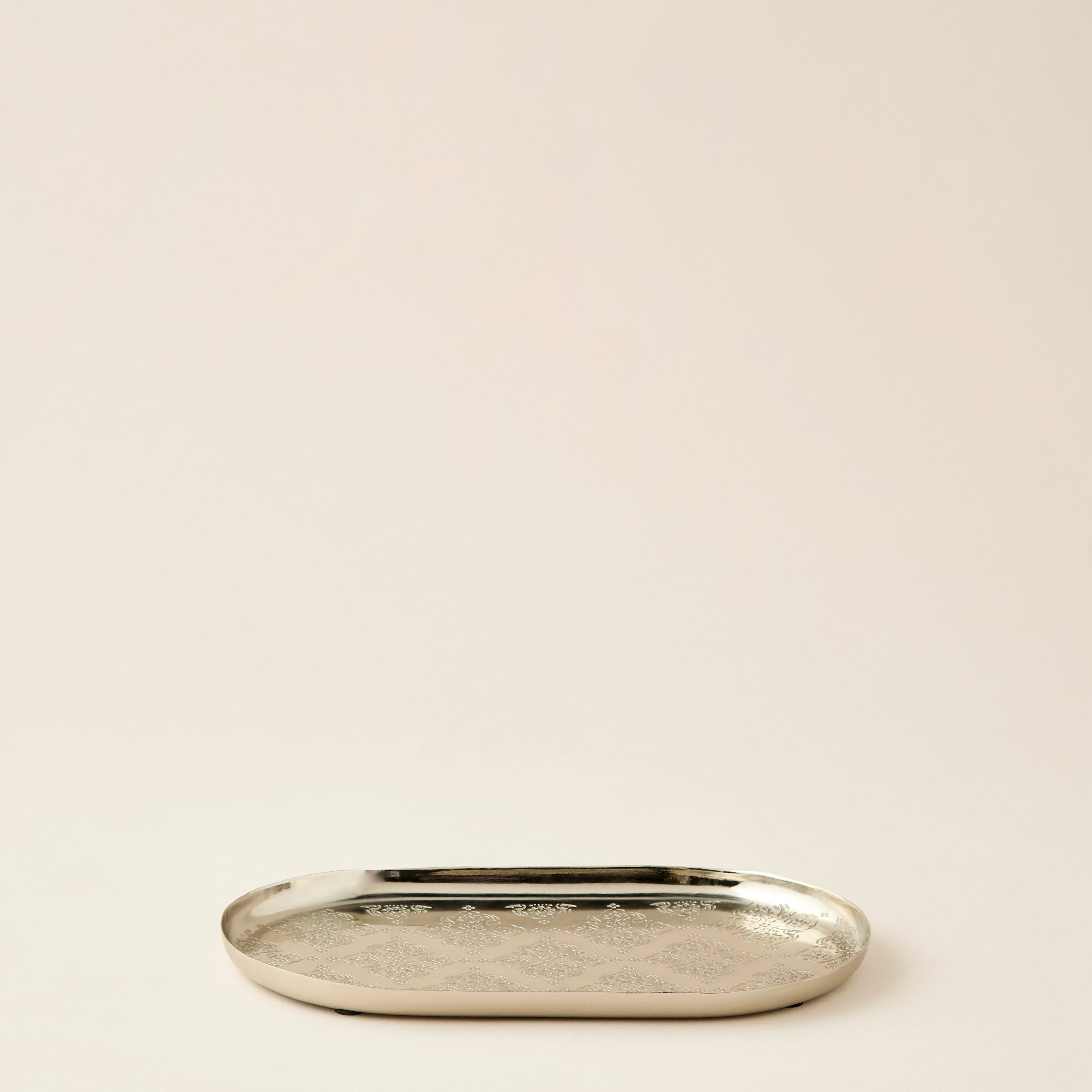 Embossed Metal Serving Tray - 25x16x2 cms-household-dining-serveware-servingtrays-image-4