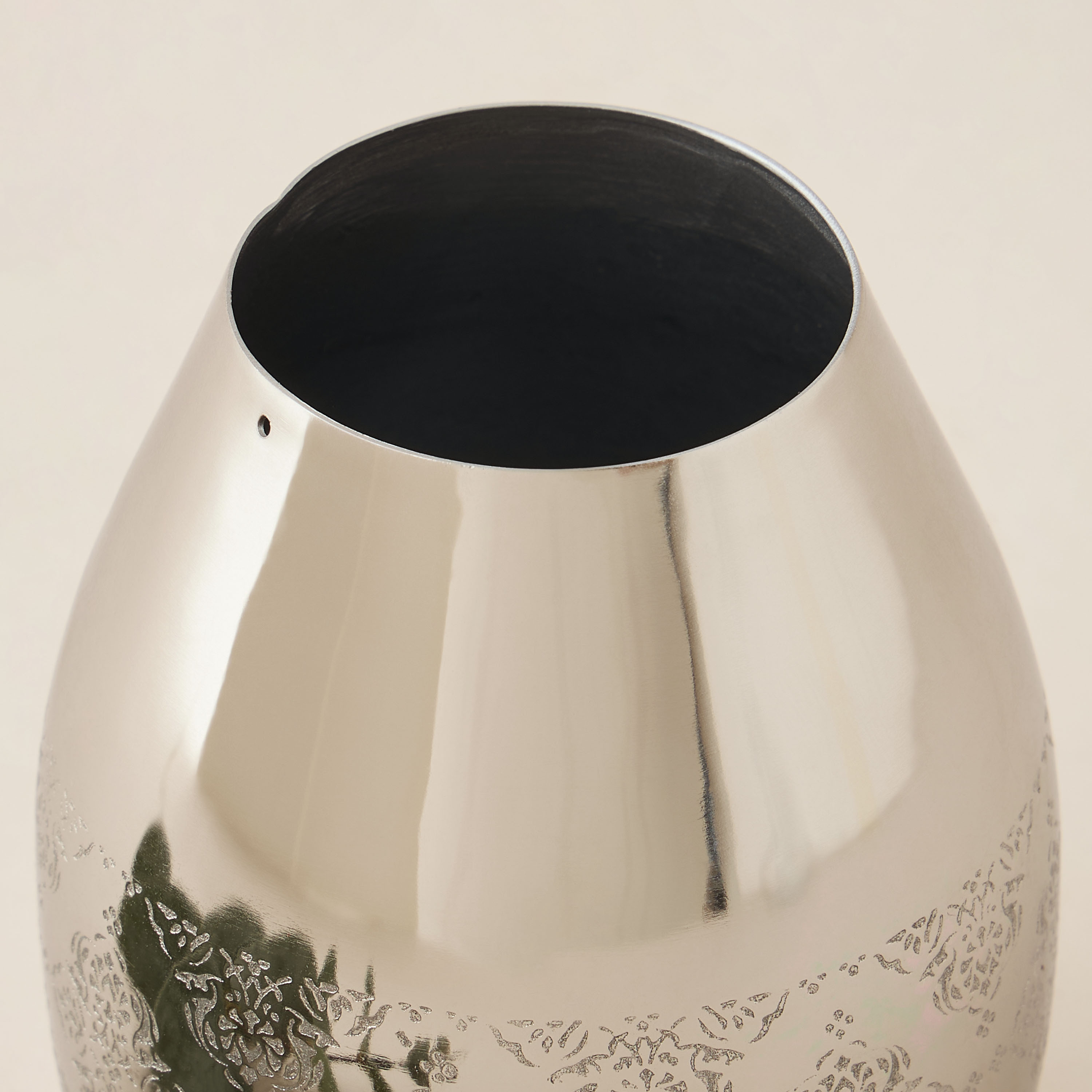Floral Etched Vase - 10 cms-household-decor-vasesandbowls-image-4