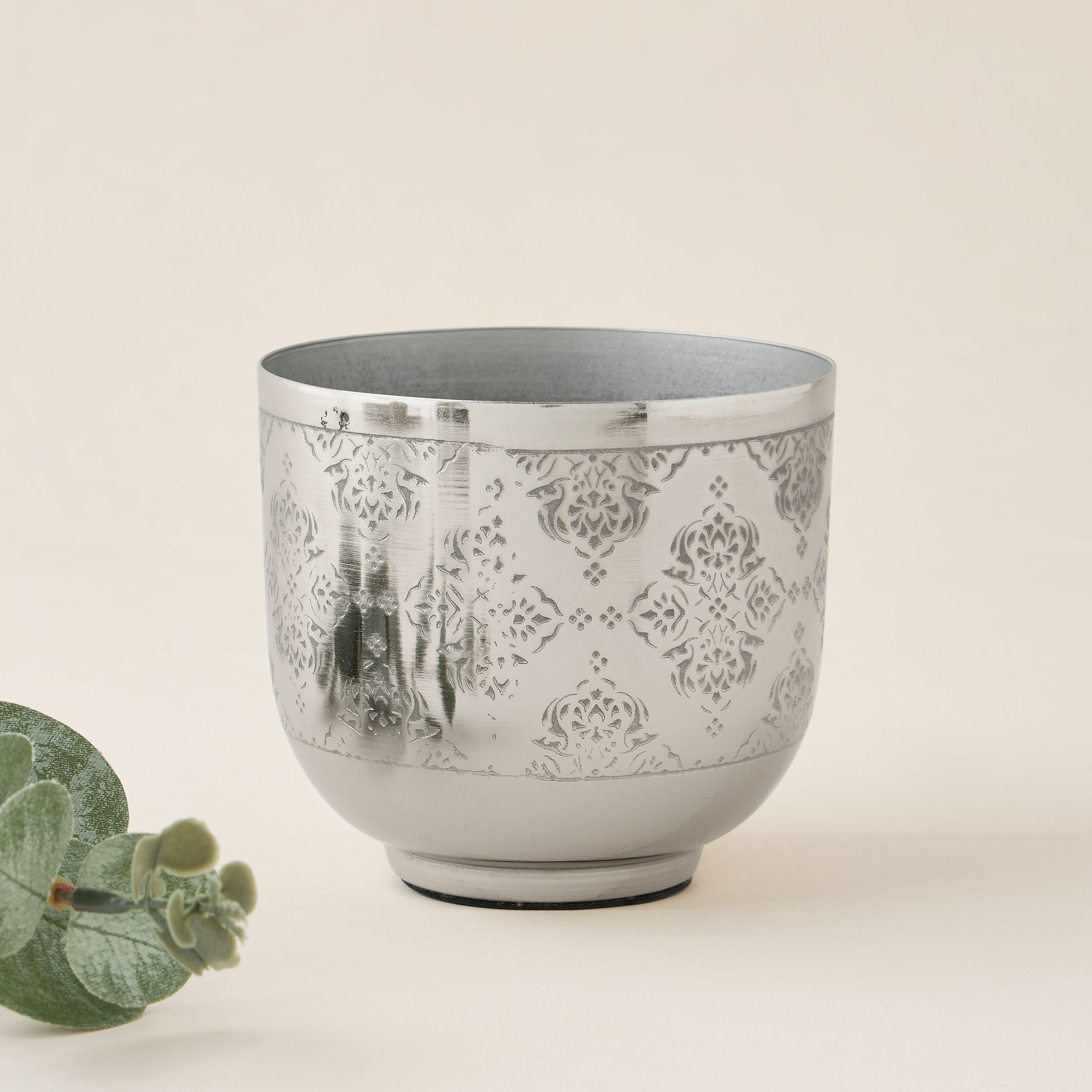 Floral Etched Votive Candleholder-household-decor-candleholdersandlanterns-image-1