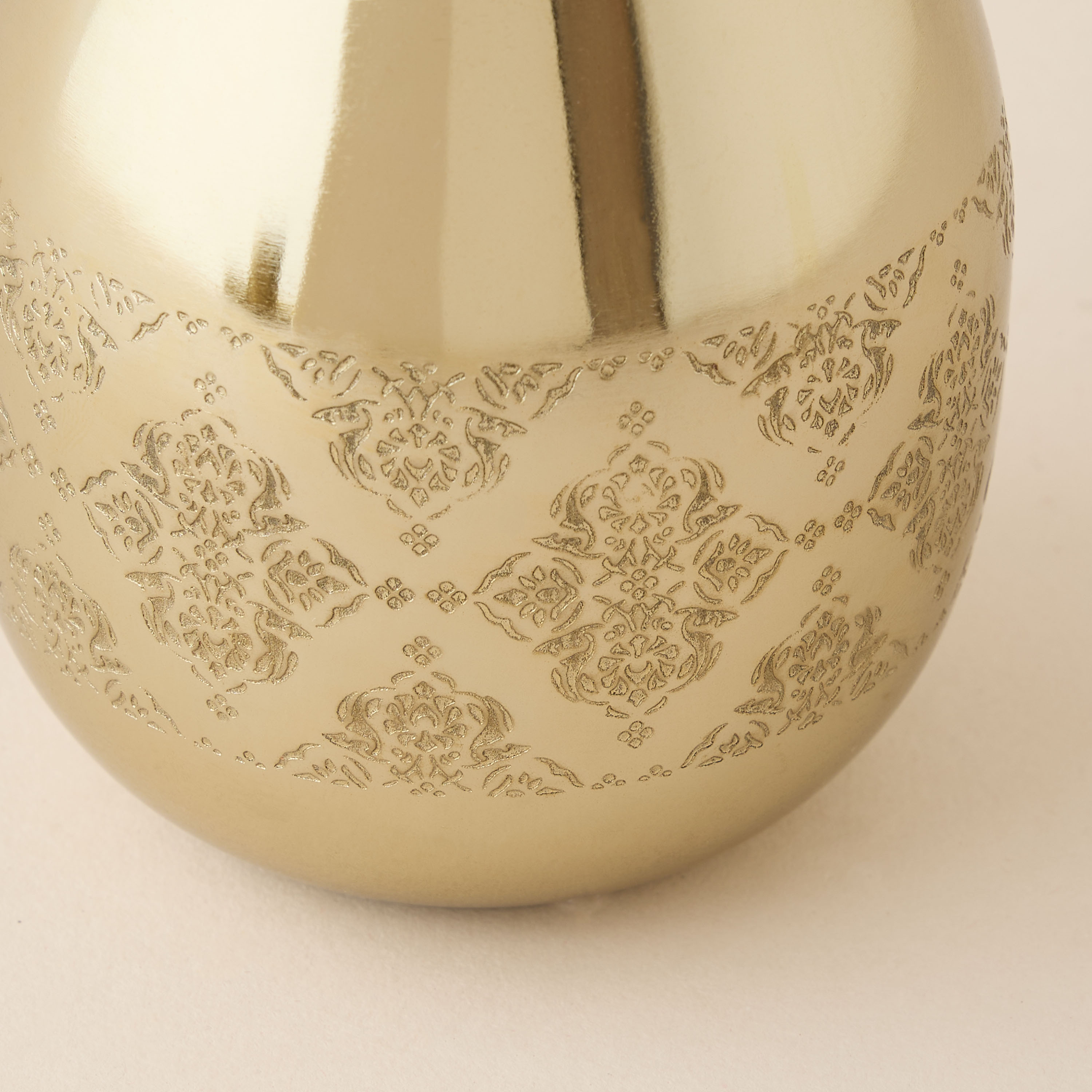 Floral Etched Metal Vase - 10 cms-household-decor-vasesandbowls-image-4