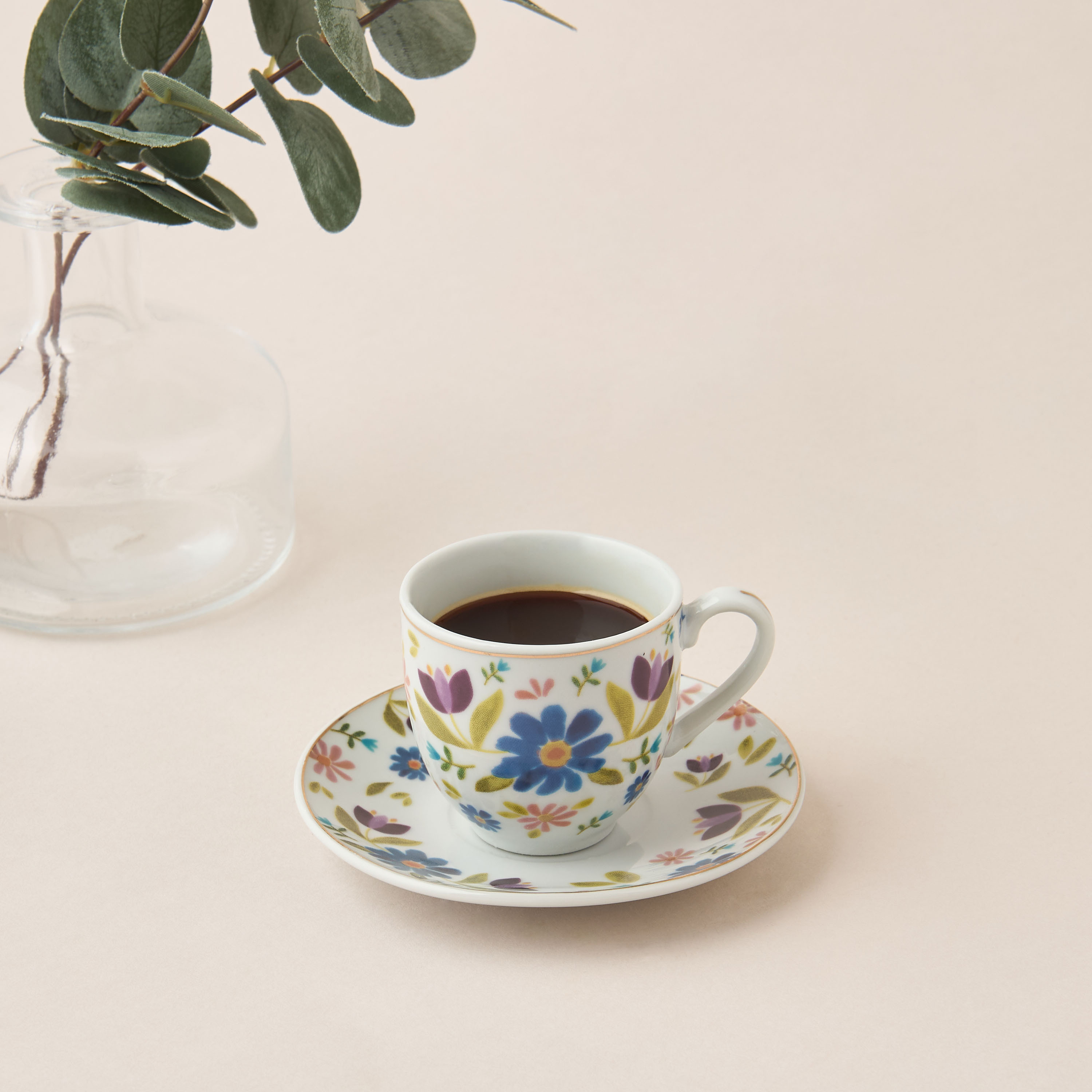 Sylvara 12-Piece Porcelain Cup and Saucer Set - 90 ml-household-dining-teaandcoffee-teaandcoffeesets-image-2