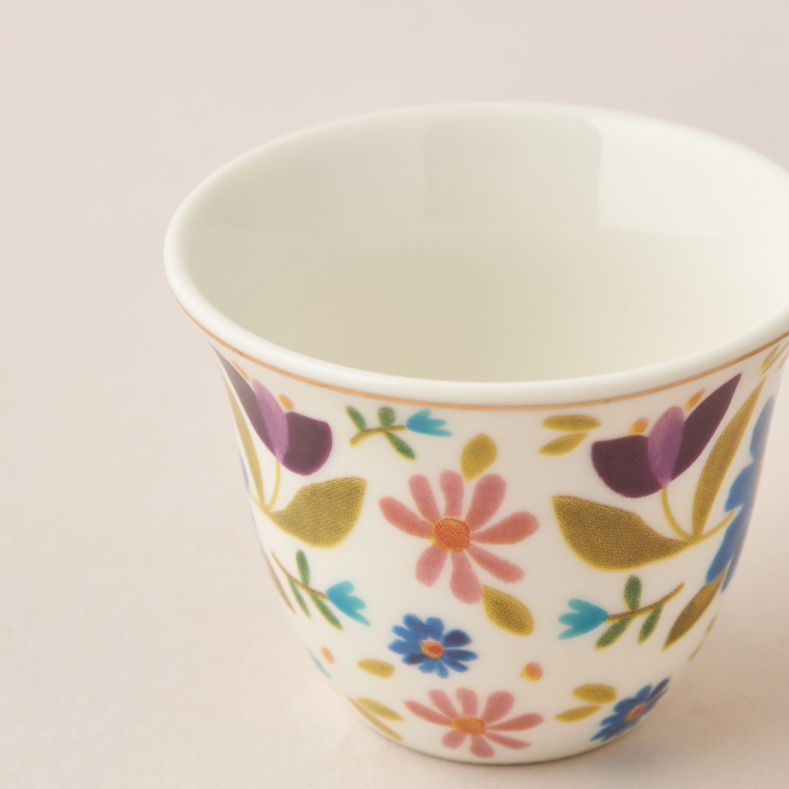 Sylvara 6-Piece New Bone China Kahwa Cup Set - 80 ml-household-dining-teaandcoffee-teaandcoffeesets-image-3