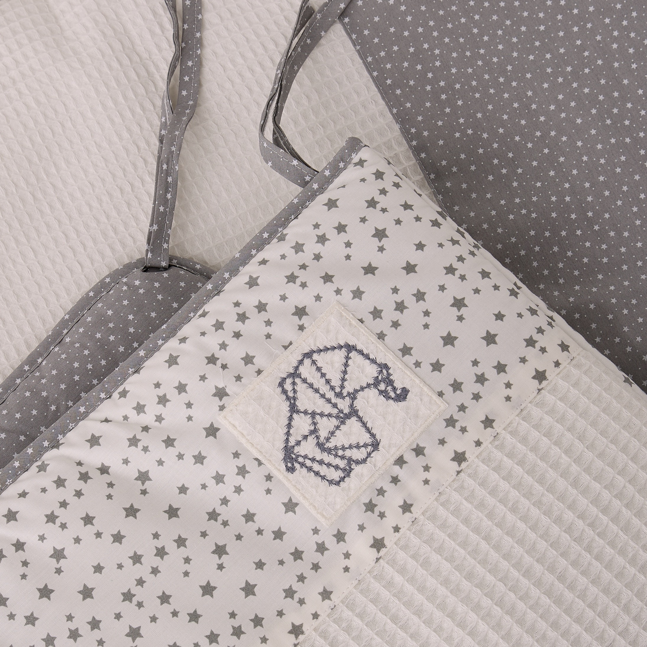 Cambrass Baby Bedding Set with Elephant Star Print, 100x130 cm-baby-nursery-babybedding-image-11
