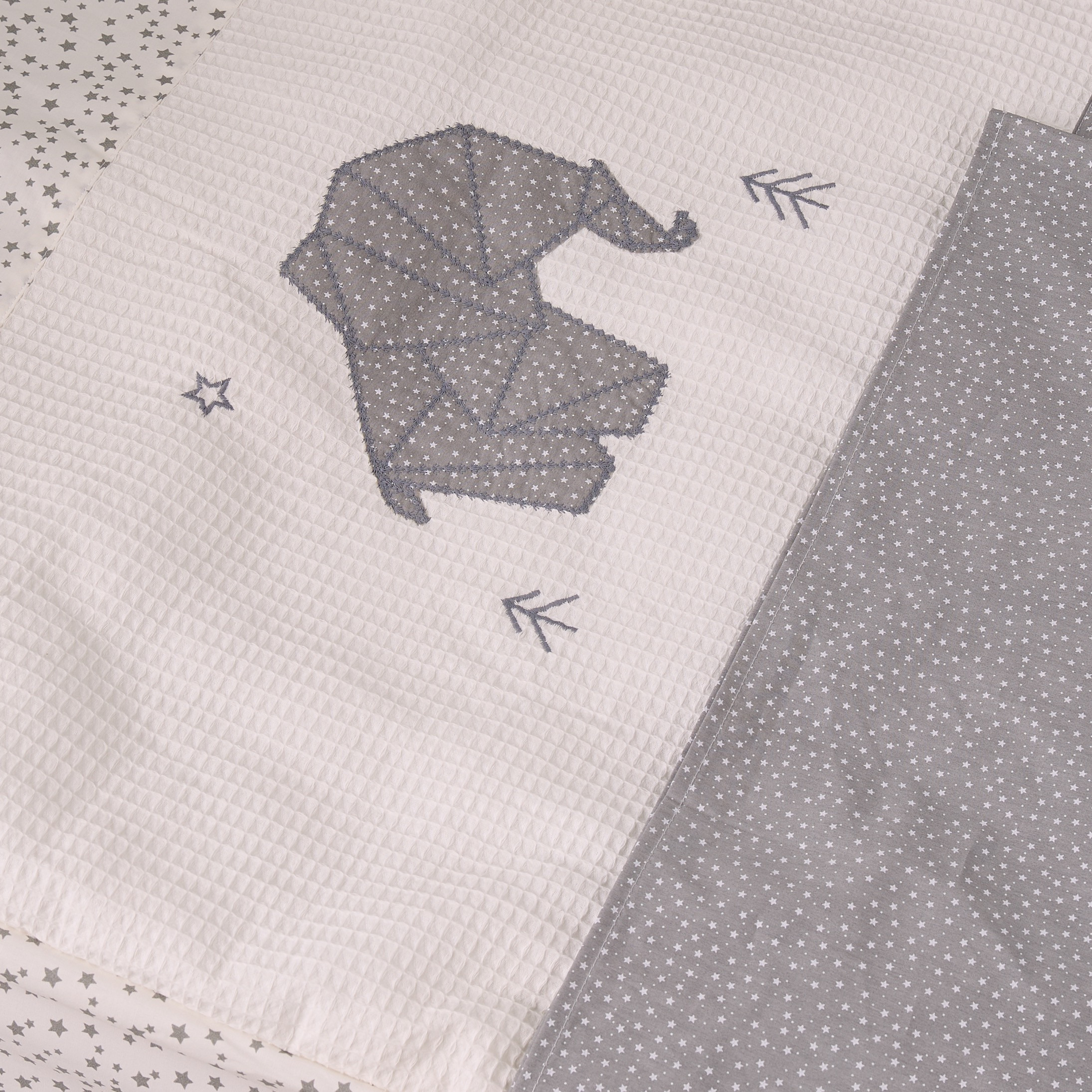 Cambrass Baby Bedding Set with Elephant Star Print, 100x130 cm-baby-nursery-babybedding-image-8