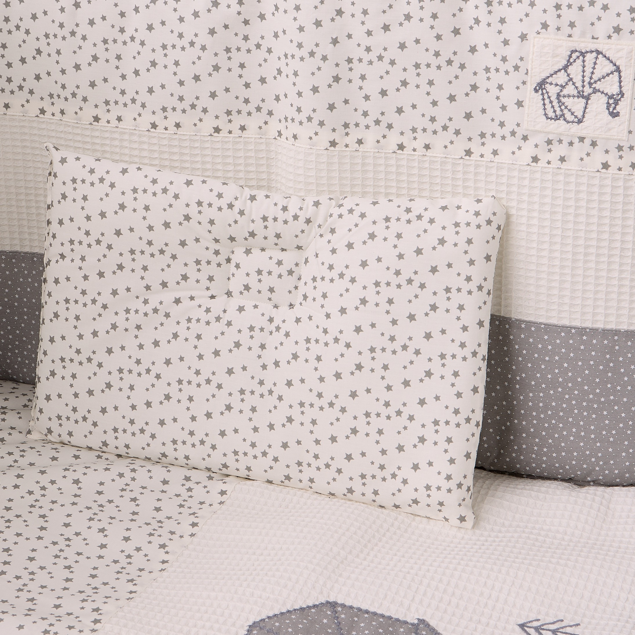 Cambrass Baby Bedding Set with Elephant Star Print, 100x130 cm-baby-nursery-babybedding-image-9