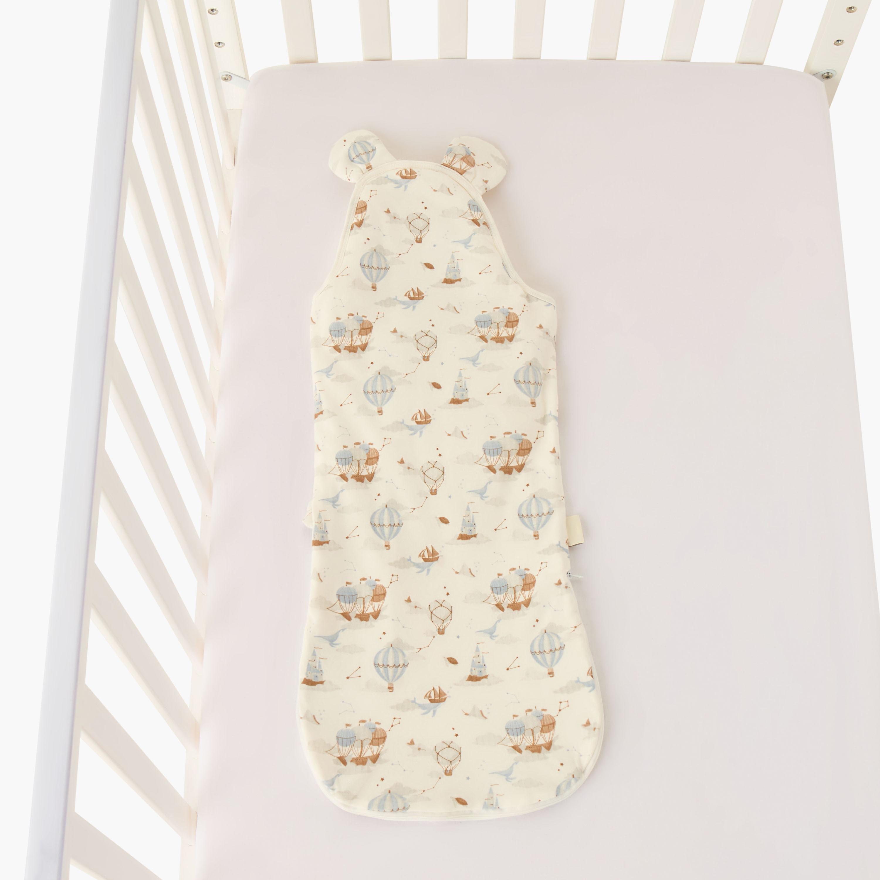 Juniors Baby Sleeping Bag with Hot Air Balloon Print - 0 Months+-baby-nursery-blanketsandswaddles-swaddlesandsleepingbags-image-2