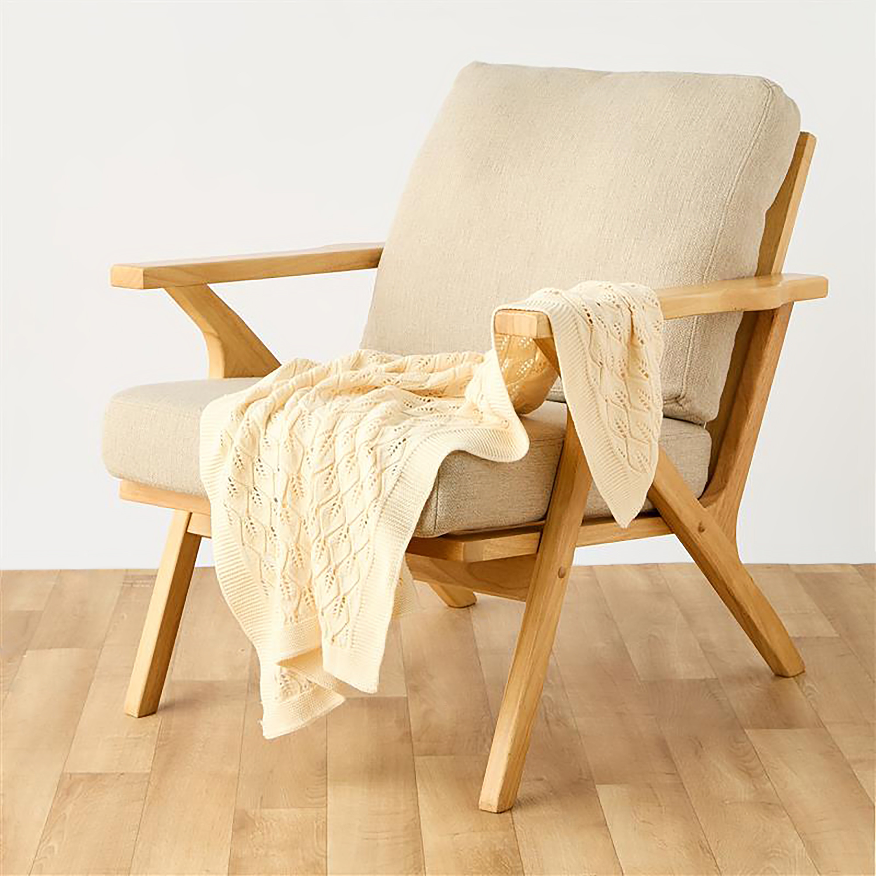 Giggles Receiving Blanket with Knitted Texture, 100x80 cm-baby-nursery-blanketsandswaddles-receivingblankets-image-2