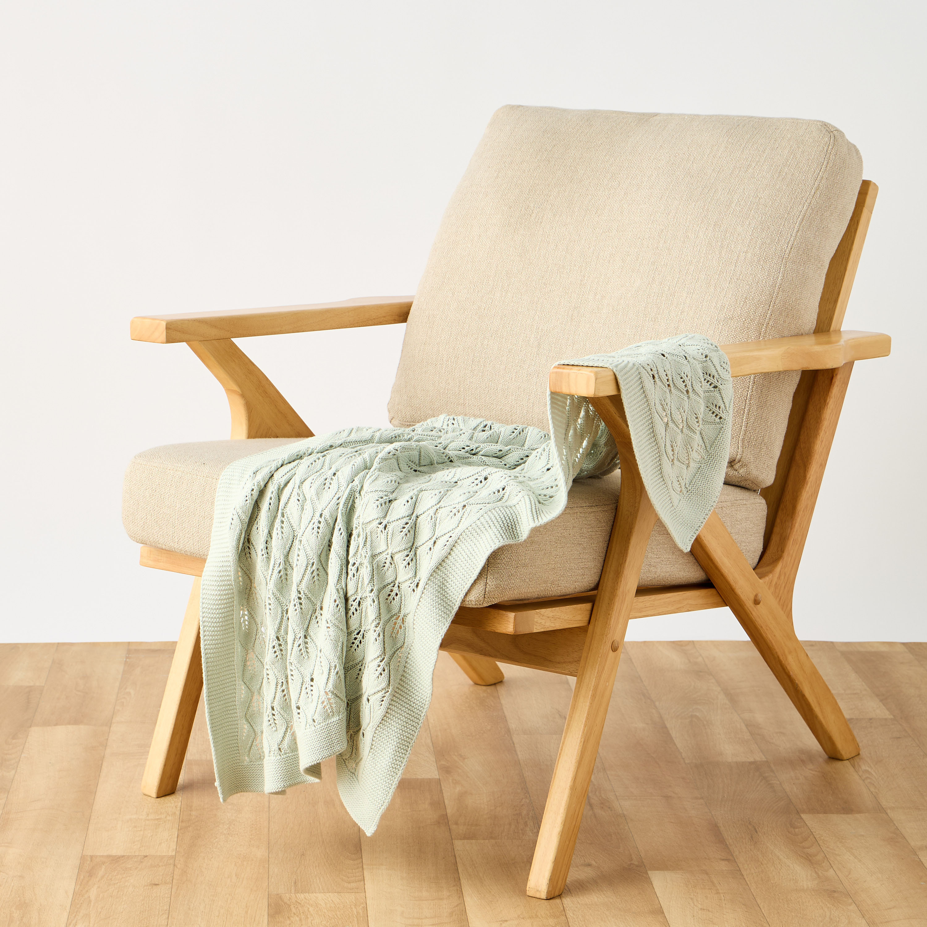 Giggles Receiving Blanket with Knitted Texture, 100x80 cm-baby-nursery-blanketsandswaddles-receivingblankets-image-2