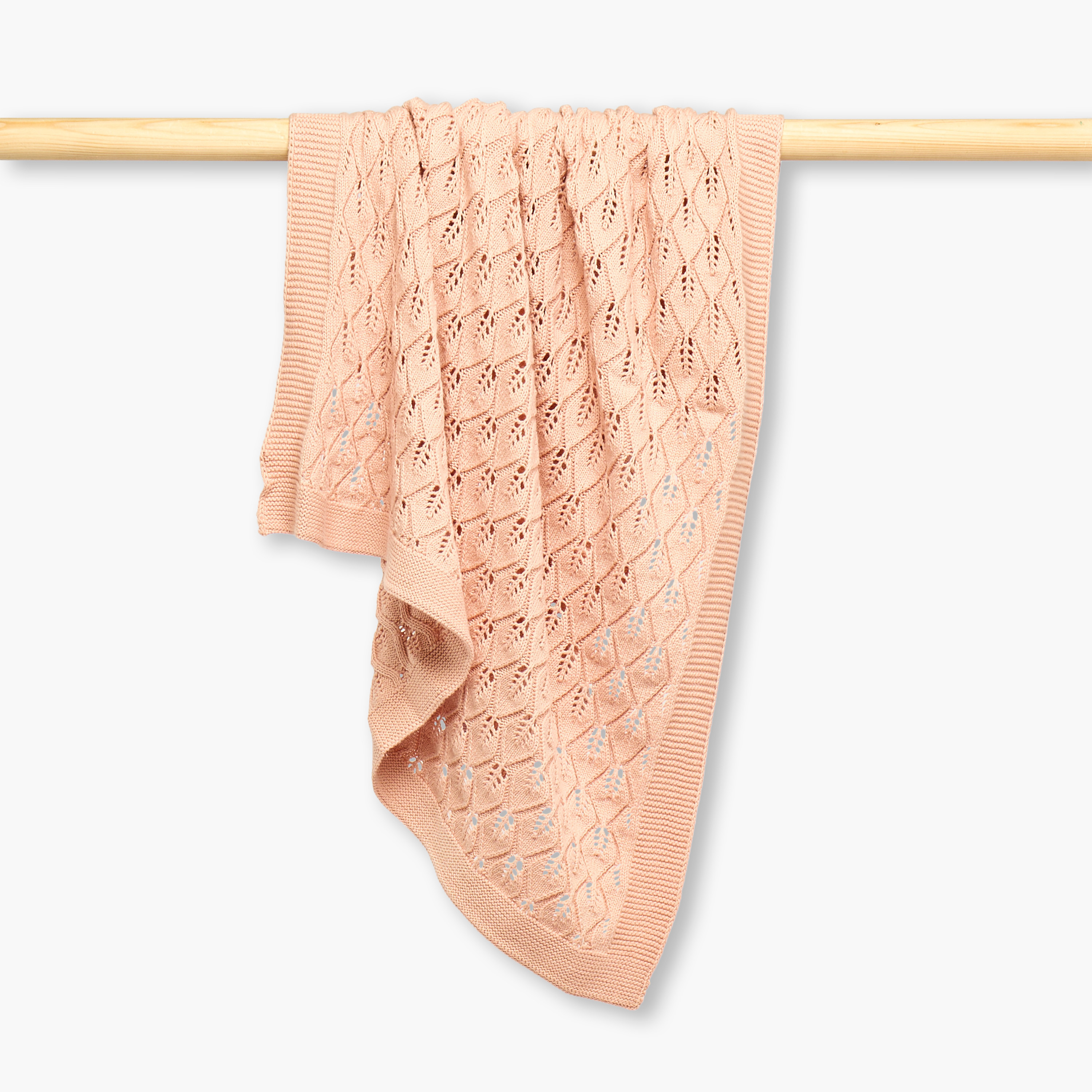 Giggles Receiving Blanket with Knitted Texture, 100x80 cm-baby-nursery-blanketsandswaddles-receivingblankets-image-1
