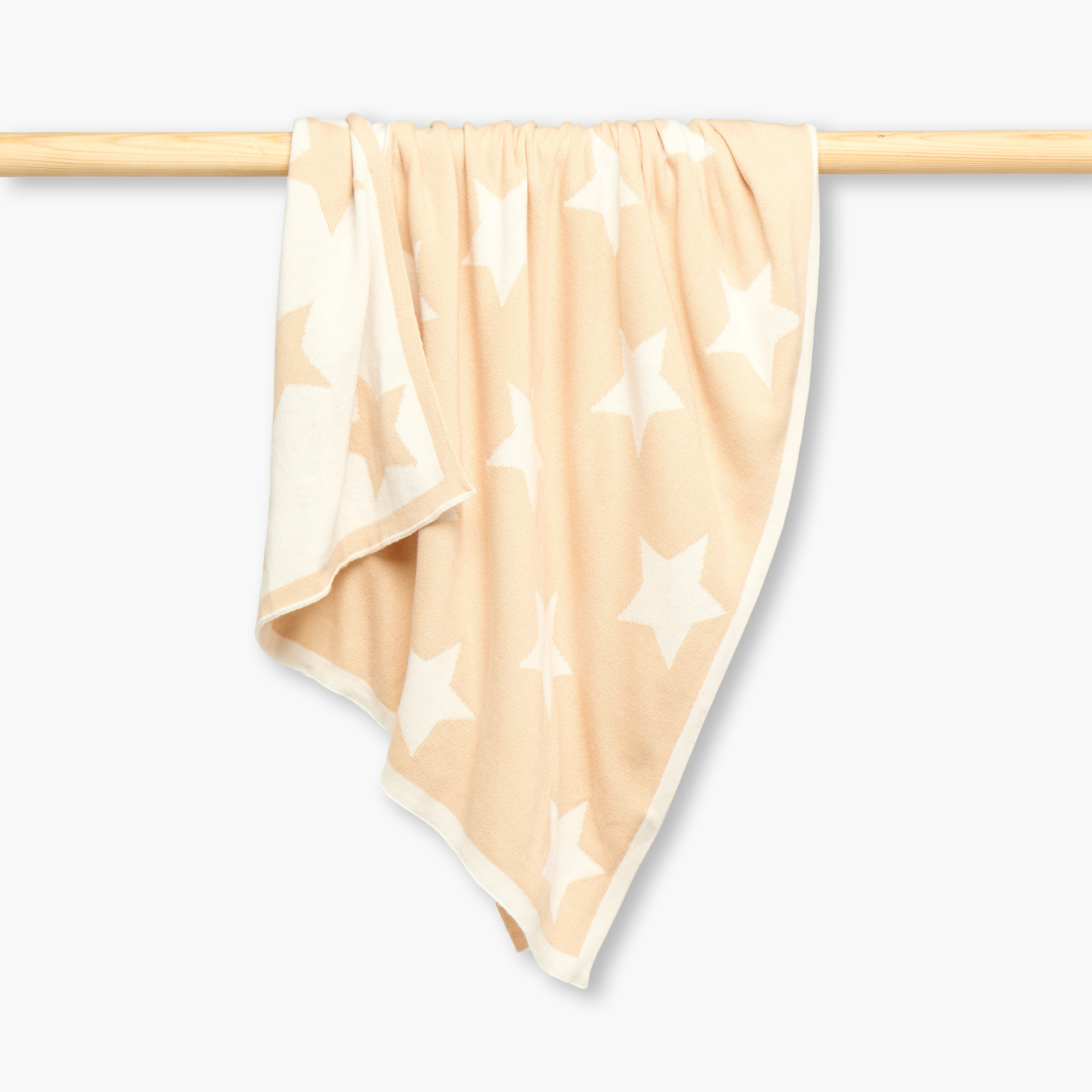 Juniors Receiving Blanket with Star Print, 100x80 cm-baby-nursery-blanketsandswaddles-receivingblankets-image-1