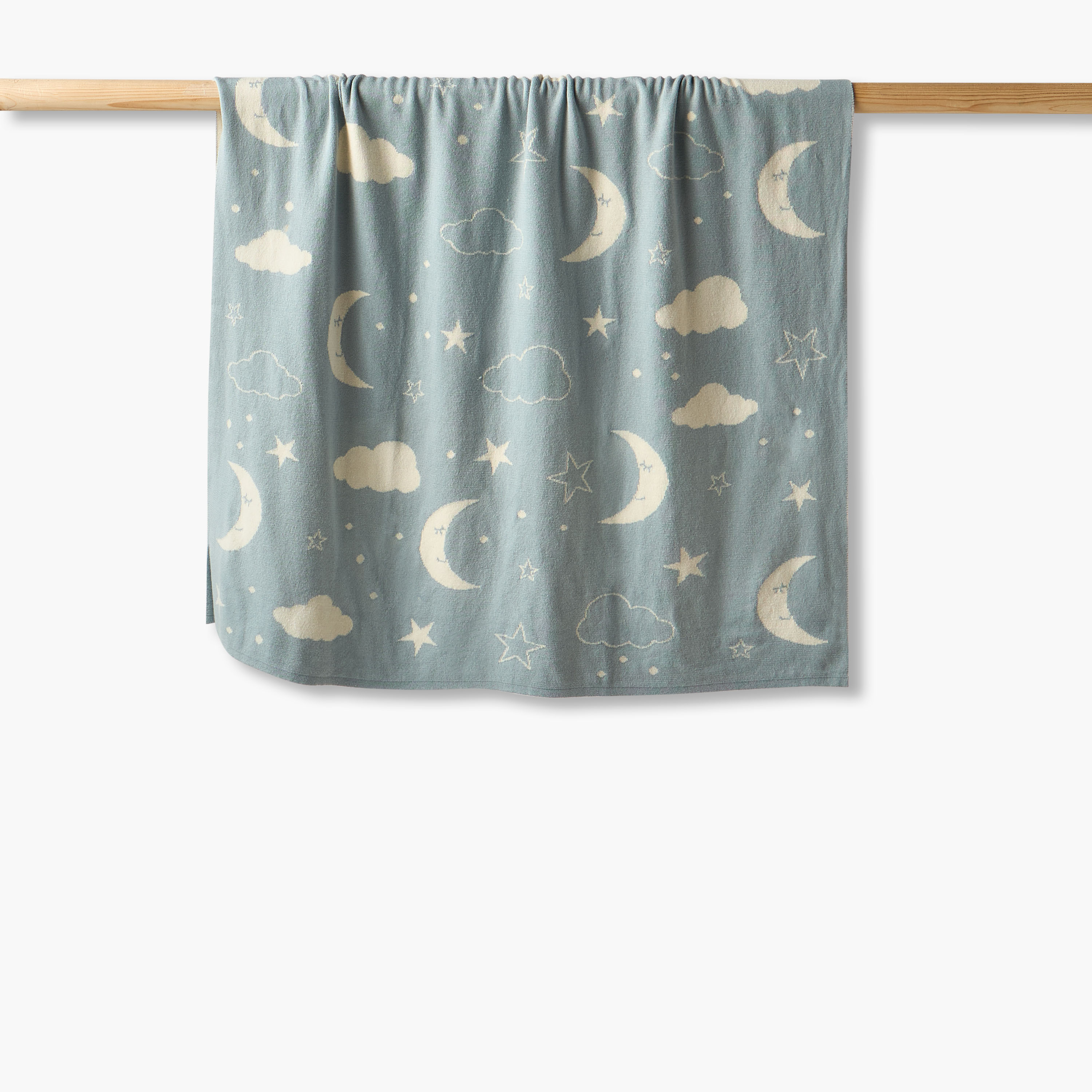 Juniors Receiving Blanket with Celestial Print, 80x100 cm-baby-nursery-blanketsandswaddles-receivingblankets-image-1