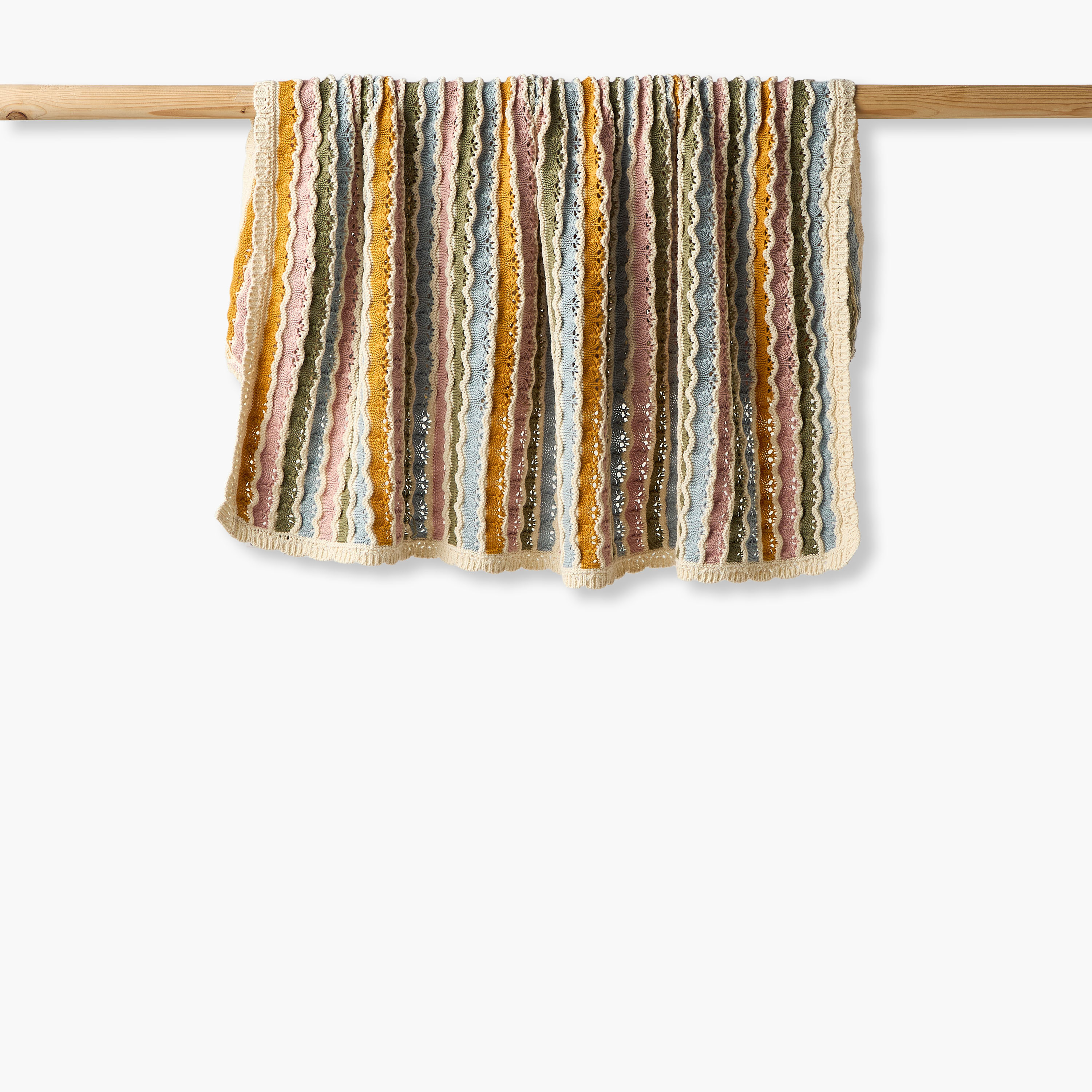 Giggles Blanket with Stripes, 80x100 cm-baby-nursery-blanketsandswaddles-blanketsandquilts-image-1