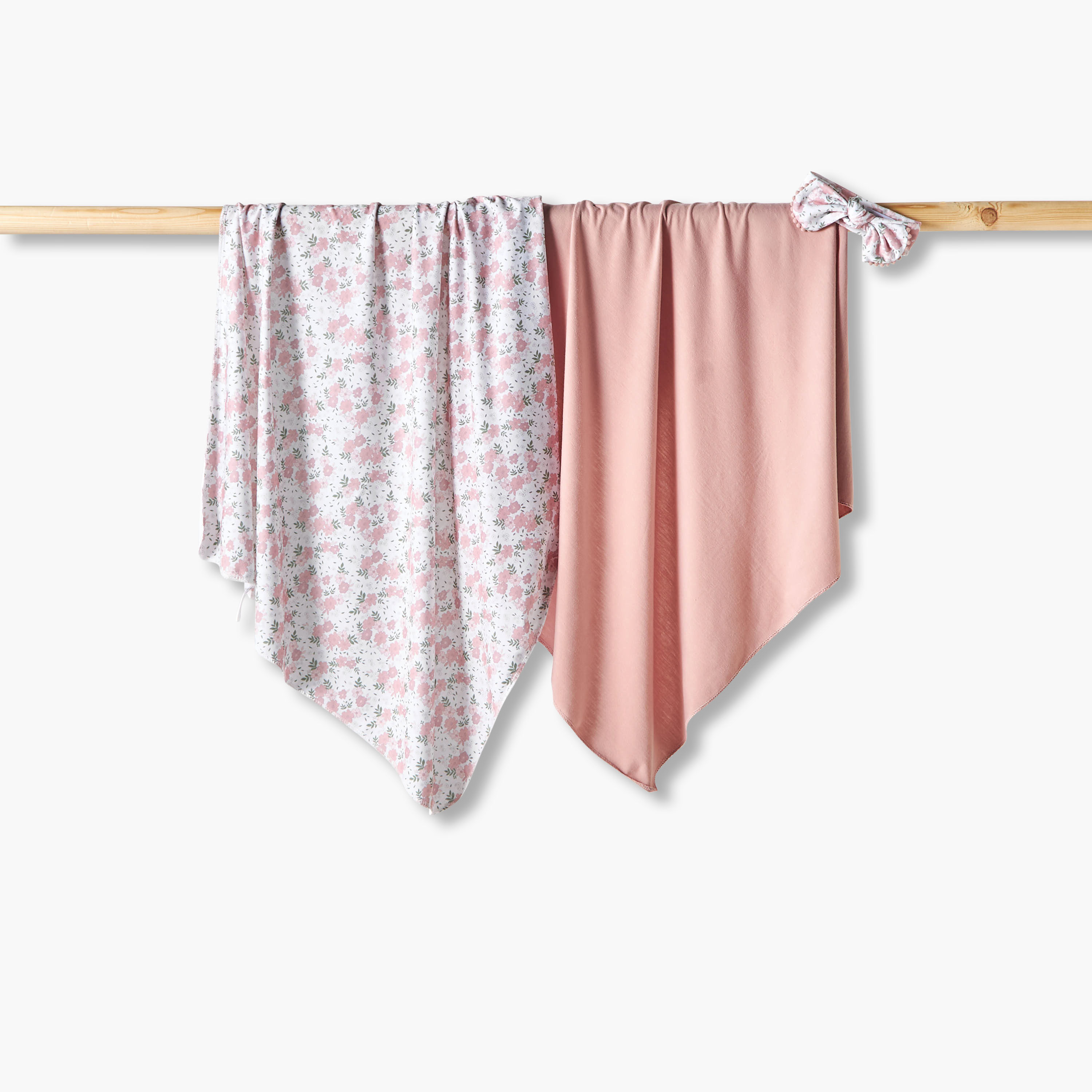 Set of 3 Juniors Baby Swaddle with Headband-baby-nursery-blanketsandswaddles-swaddlesandsleepingbags-image-1