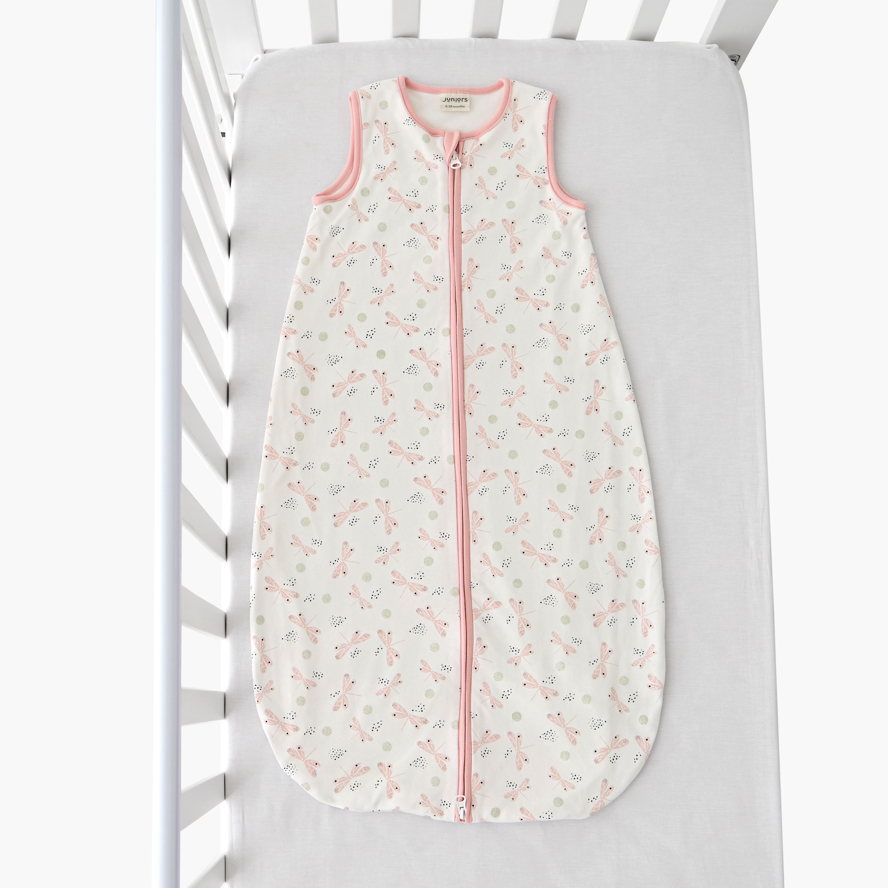 Juniors Baby Sleeping Bag with Dragonfly Print, 0 Months+-baby-nursery-blanketsandswaddles-swaddlesandsleepingbags-image-1