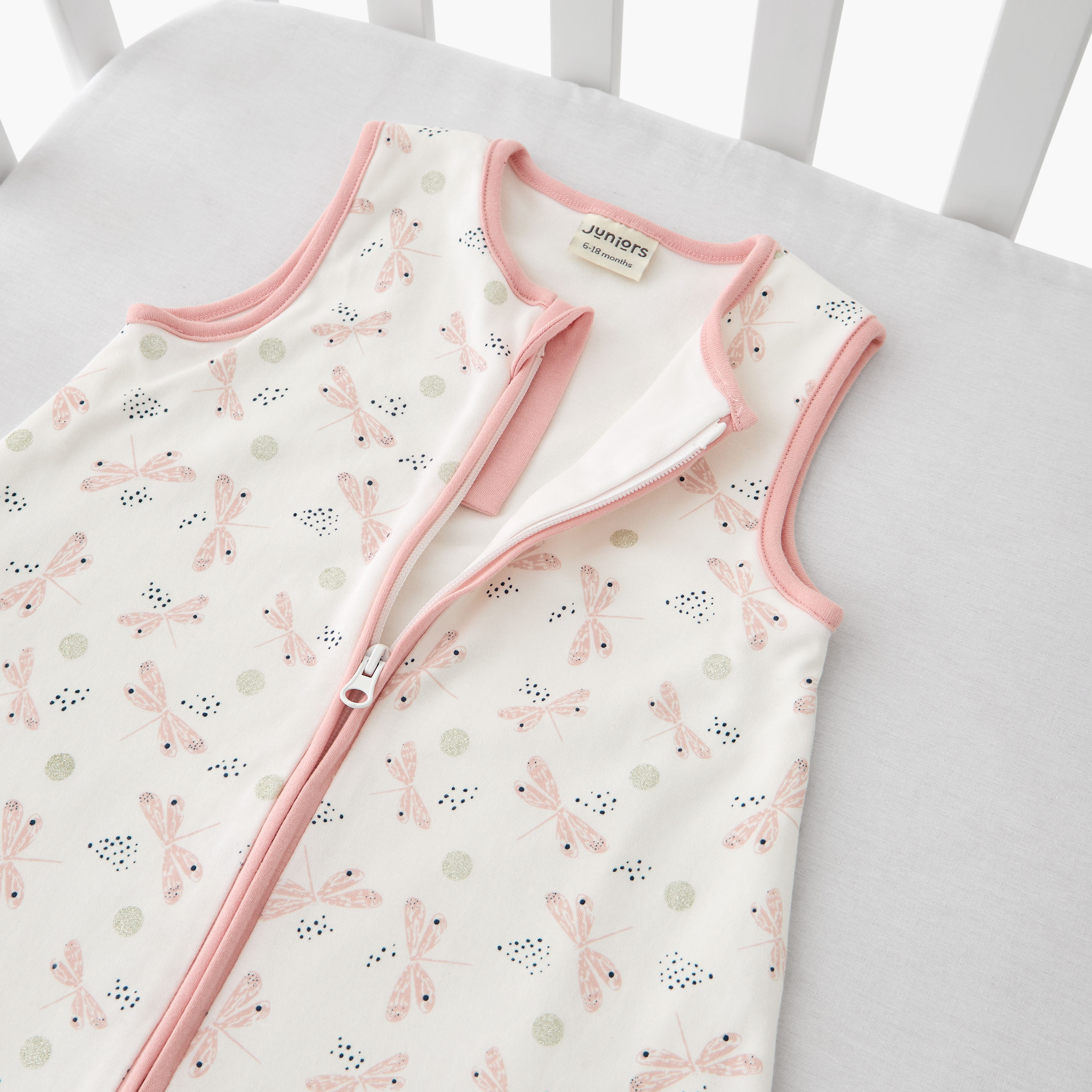Juniors Baby Sleeping Bag with Dragonfly Print, 0 Months+-baby-nursery-blanketsandswaddles-swaddlesandsleepingbags-image-4