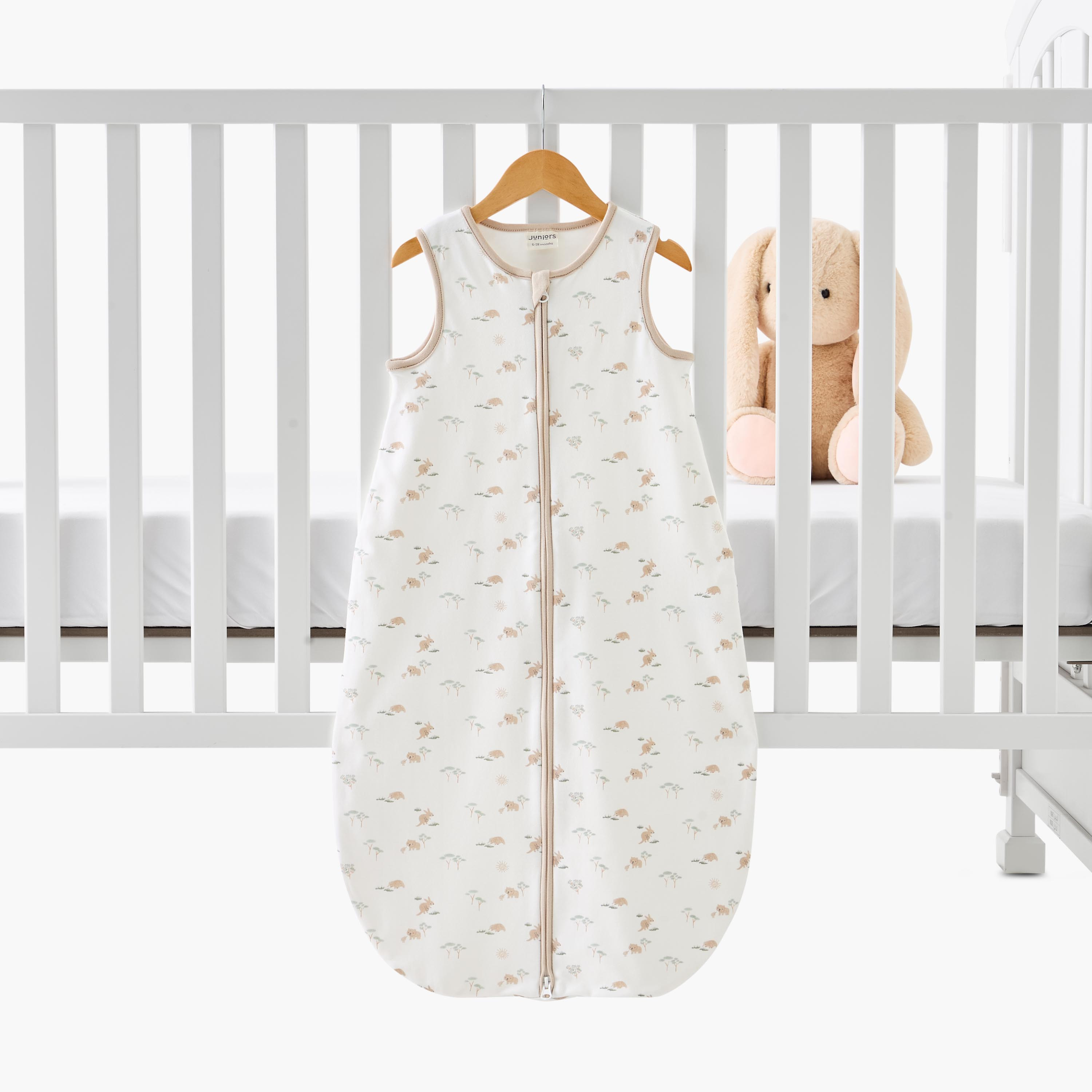 Juniors Baby Sleeping Bag with Rabbit Print, 32x85 cm-baby-nursery-blanketsandswaddles-swaddlesandsleepingbags-image-2