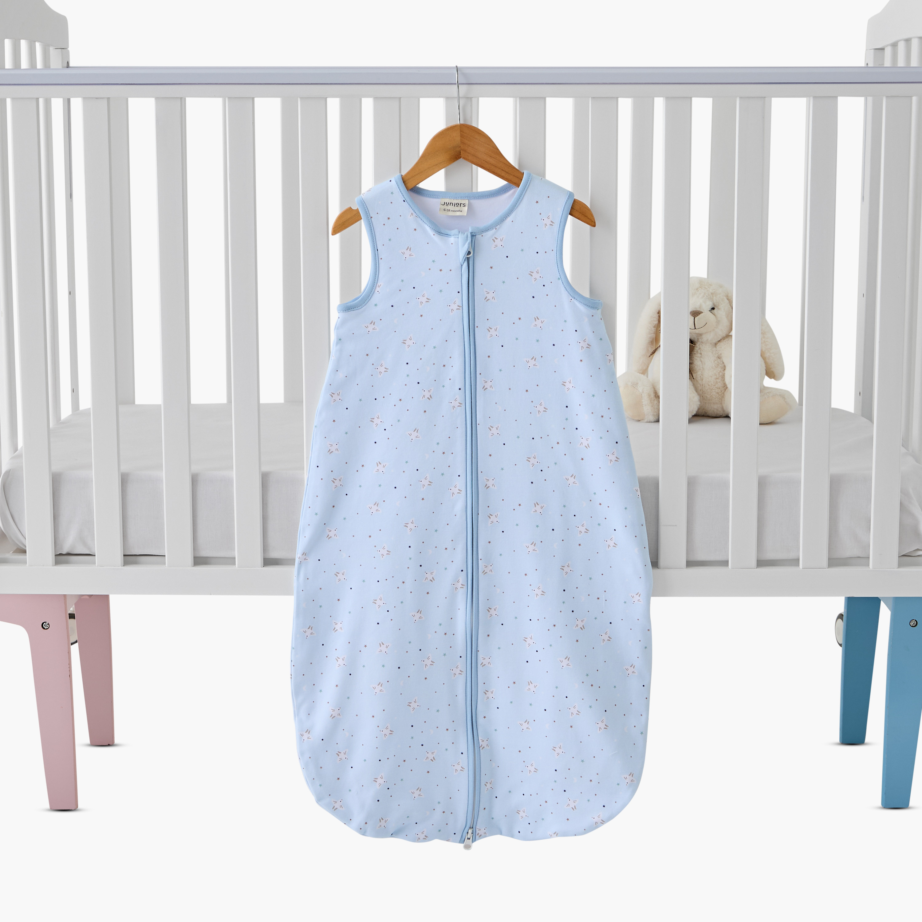 Juniors Sleeping Bag with Zip Closure, 6 months +-baby-nursery-blanketsandswaddles-swaddlesandsleepingbags-image-2
