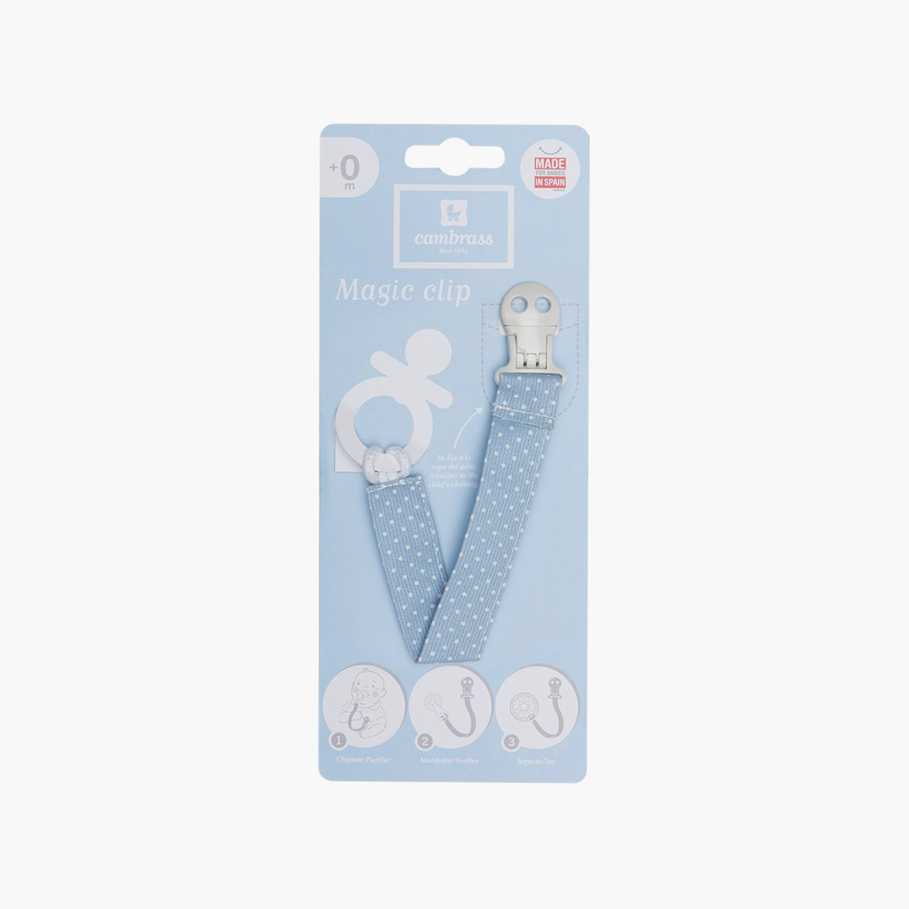 مشبك سحري بطبعات منقطة من كامبراس - 0 شهر+-baby-feeding-pacifiers-image-2