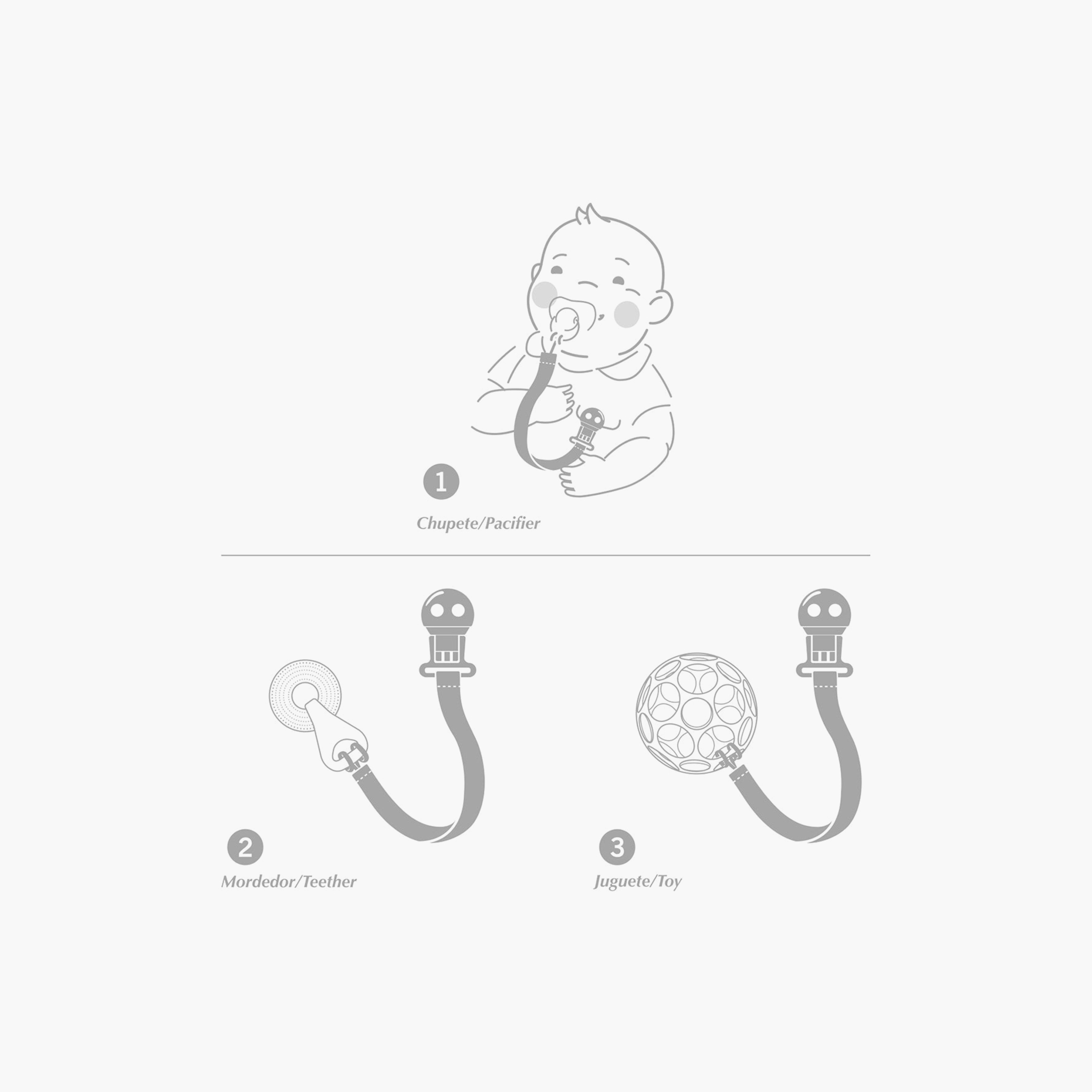 مشبك سحري بطبعات منقطة من كامبراس - 0 شهر+-baby-feeding-pacifiers-image-5