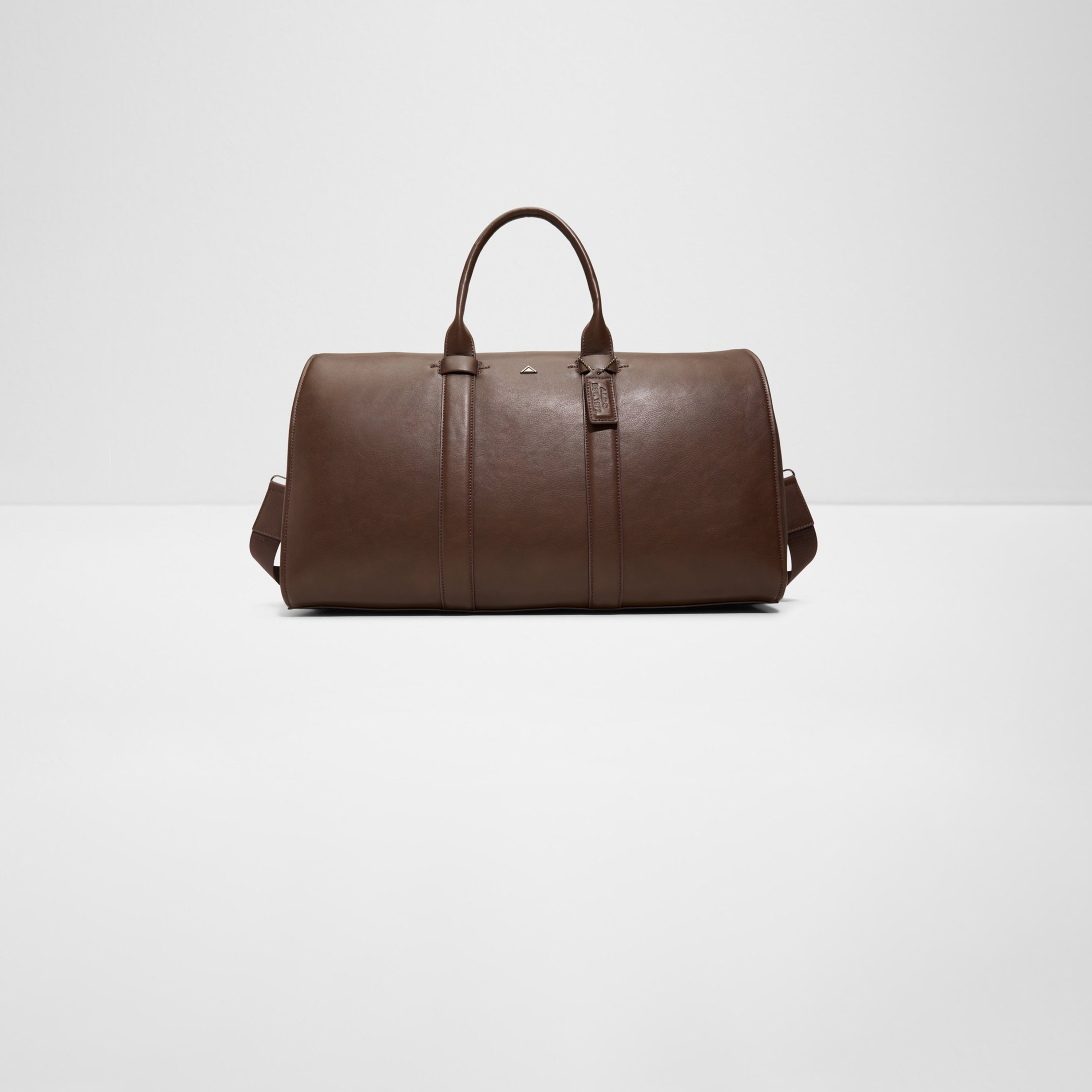 ألدو- شنطة دافل رونكويل سادة بمقبض مزدوج مع سحاب للإغلاق وحزام قابل للفصل-men-bags-image-1