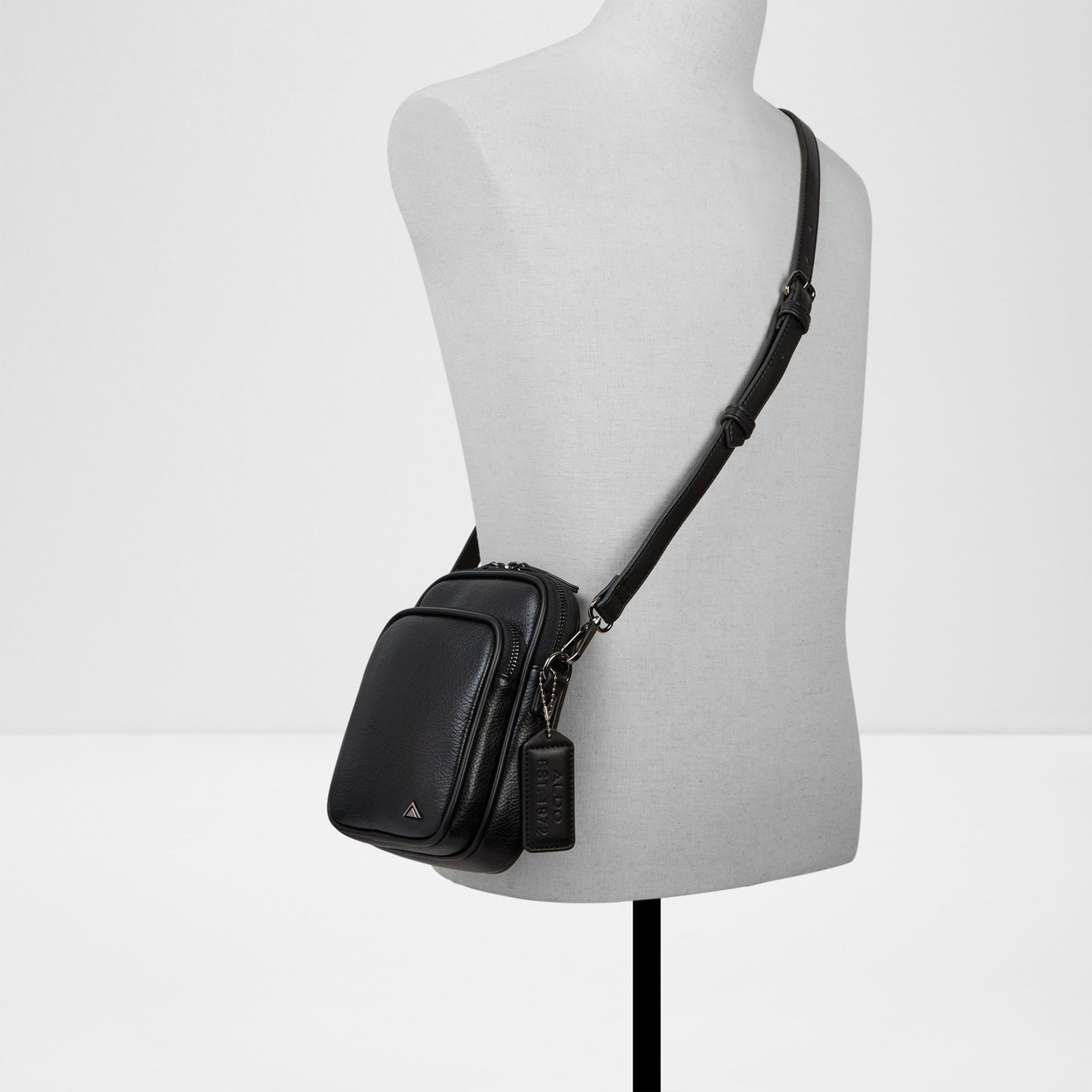Aldo Thompso Crossbody Bag with Zipper and Adjustable Strap-men-bags-image-4
