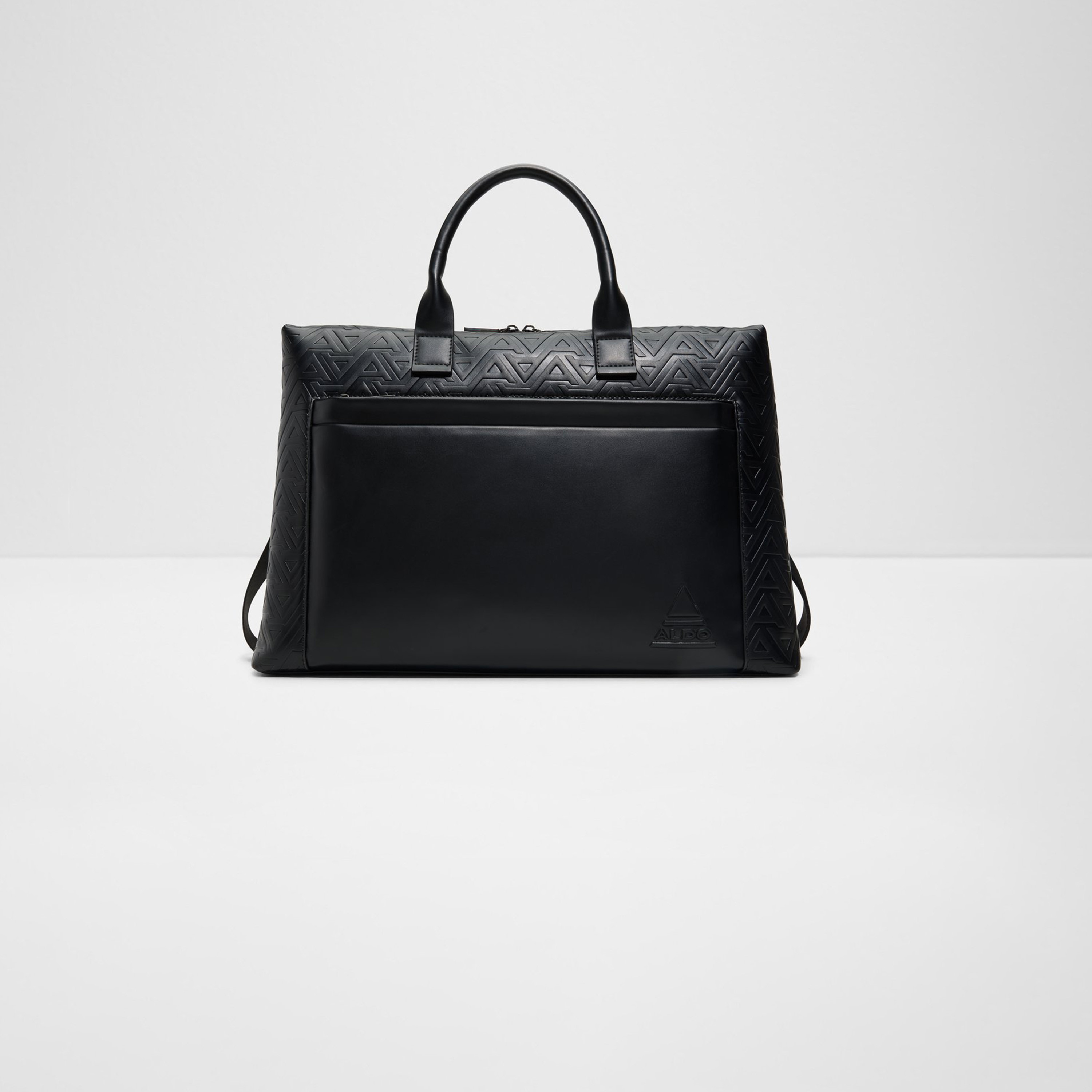 Aldo Jettsan Monogram Double Handle Laptop Bag with Zipper and Detachable Strap-men-bags-image-1