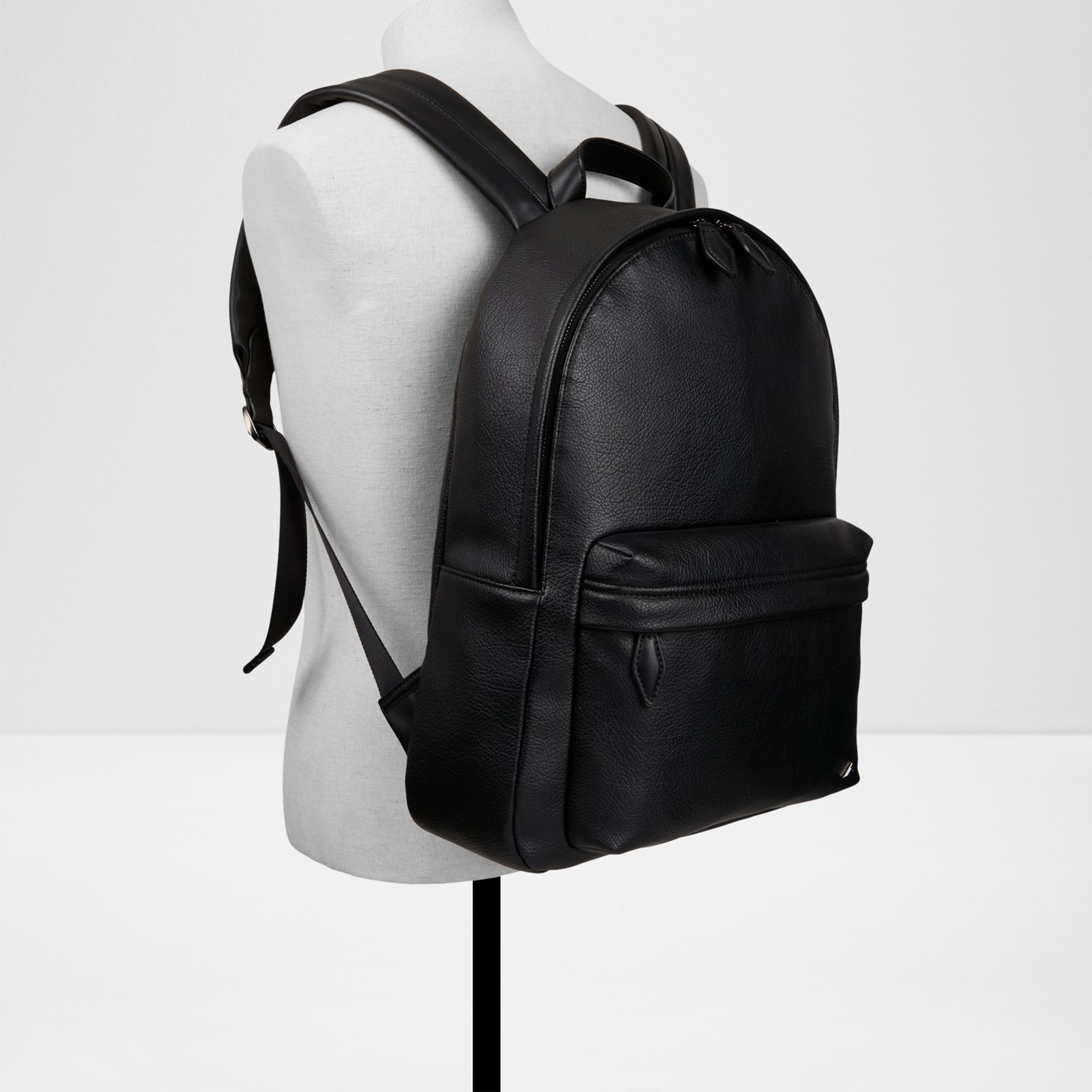 ألدو- شنطة ظهر ماثو سادة بمقبض علوي مع سحاب للإغلاق وحزام قابل للتعديل-travel-luggagesandbags-backpacks-image-8
