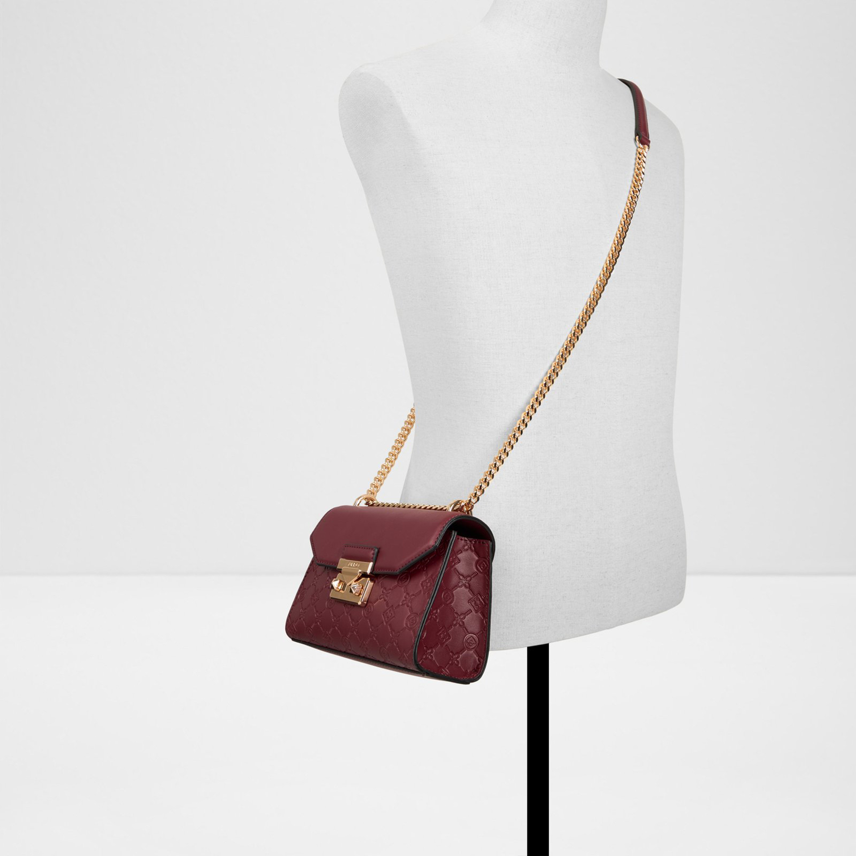 ألدو- شنطة كروس  كريلال مونوغرام مزودة بقفل وحزام سلسلة-women-bagsandwallets-handbags-image-4